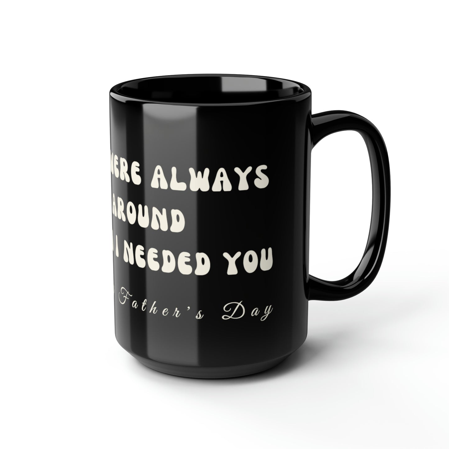 Exotic Print Father's Day Black Mug, 15oz