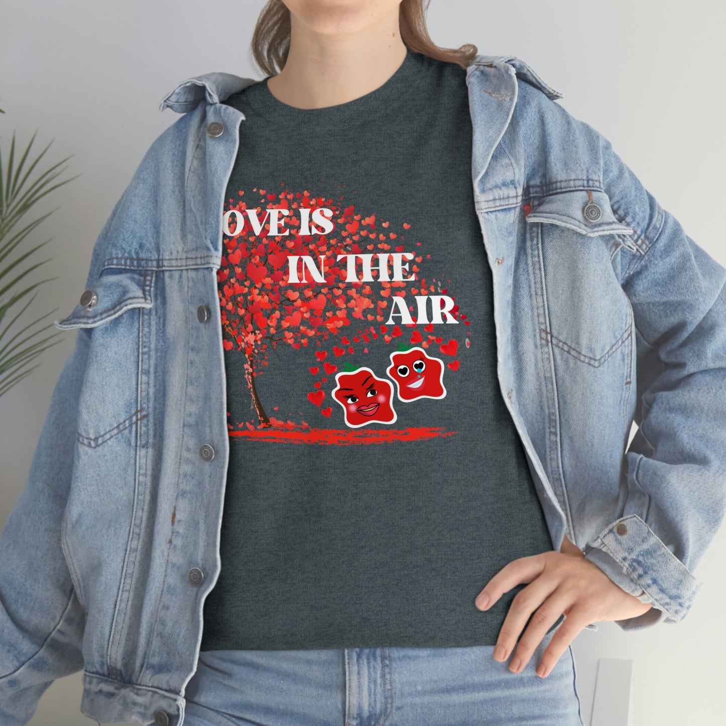 Love Is In The Air Smile Unisex Heavy Cotton Tee