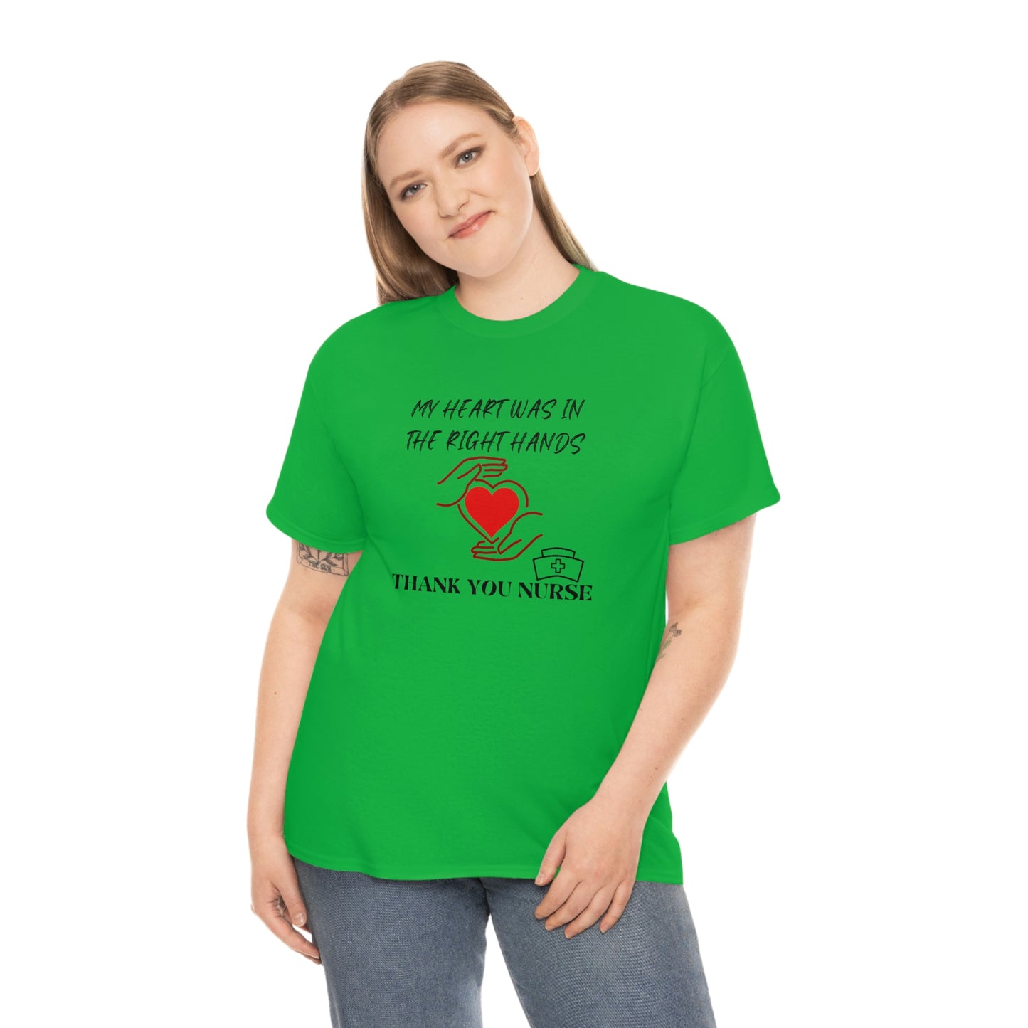 Medical, CVICU, EKG, Unisex Heavy Cotton Tee