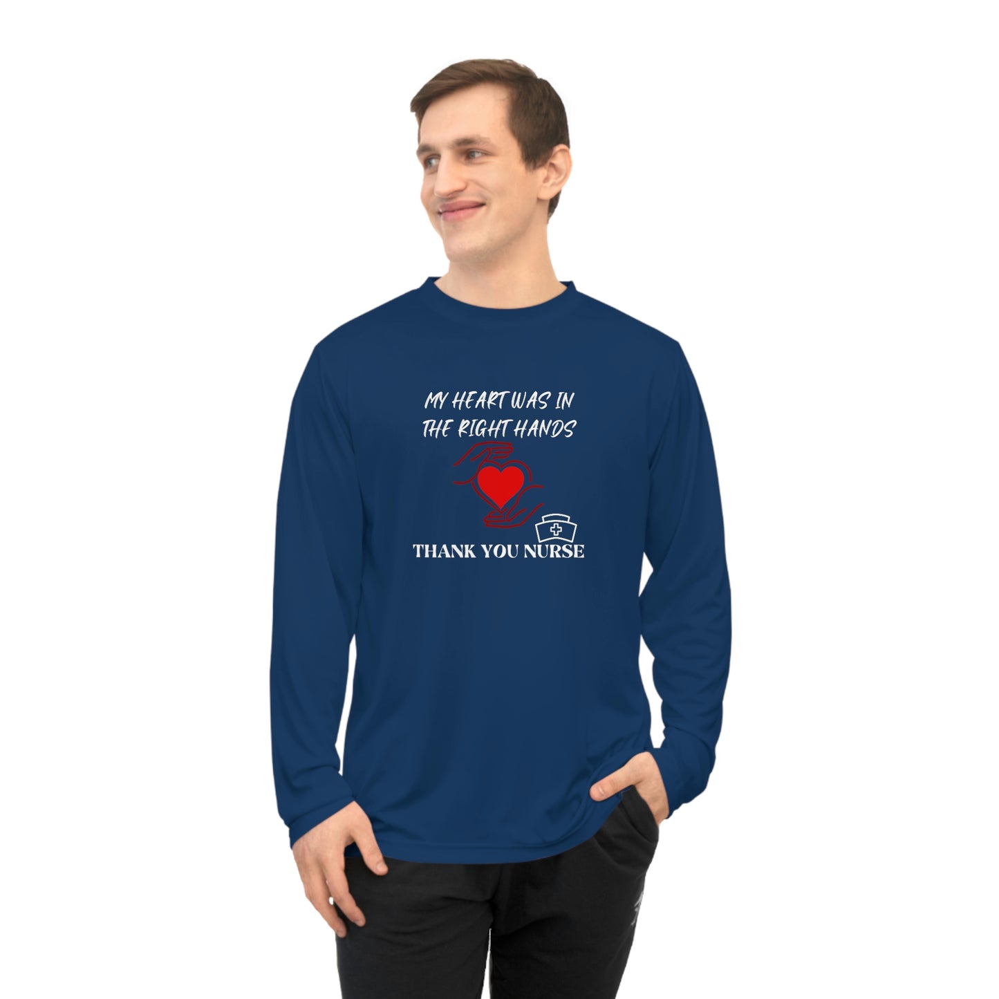 Medical, CVICU, EKG, Unisex Performance Long Sleeve Shirt