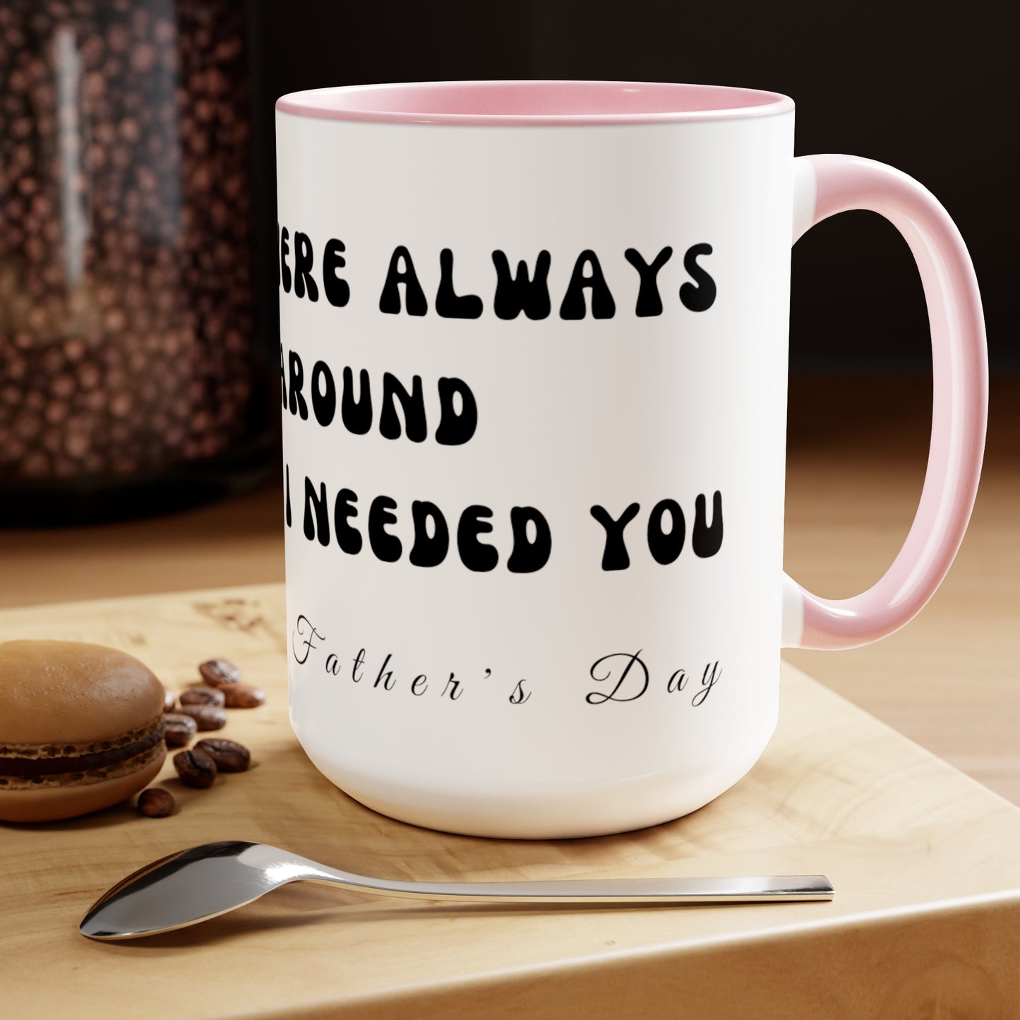 Exotic Print Father's Day Two-Tone Coffee Mugs, 15oz