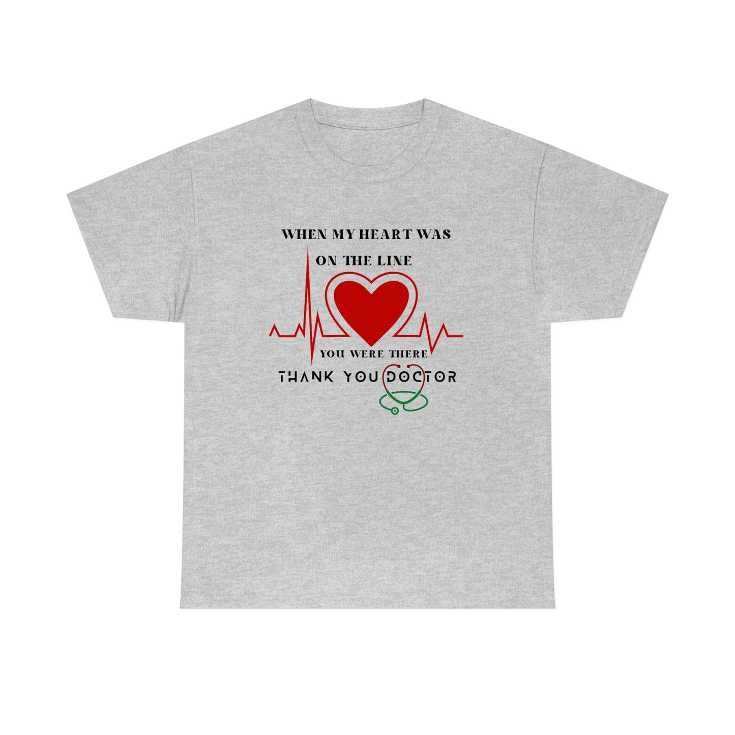 Medical, CVICU, EKG, Unisex Heavy Cotton Tee