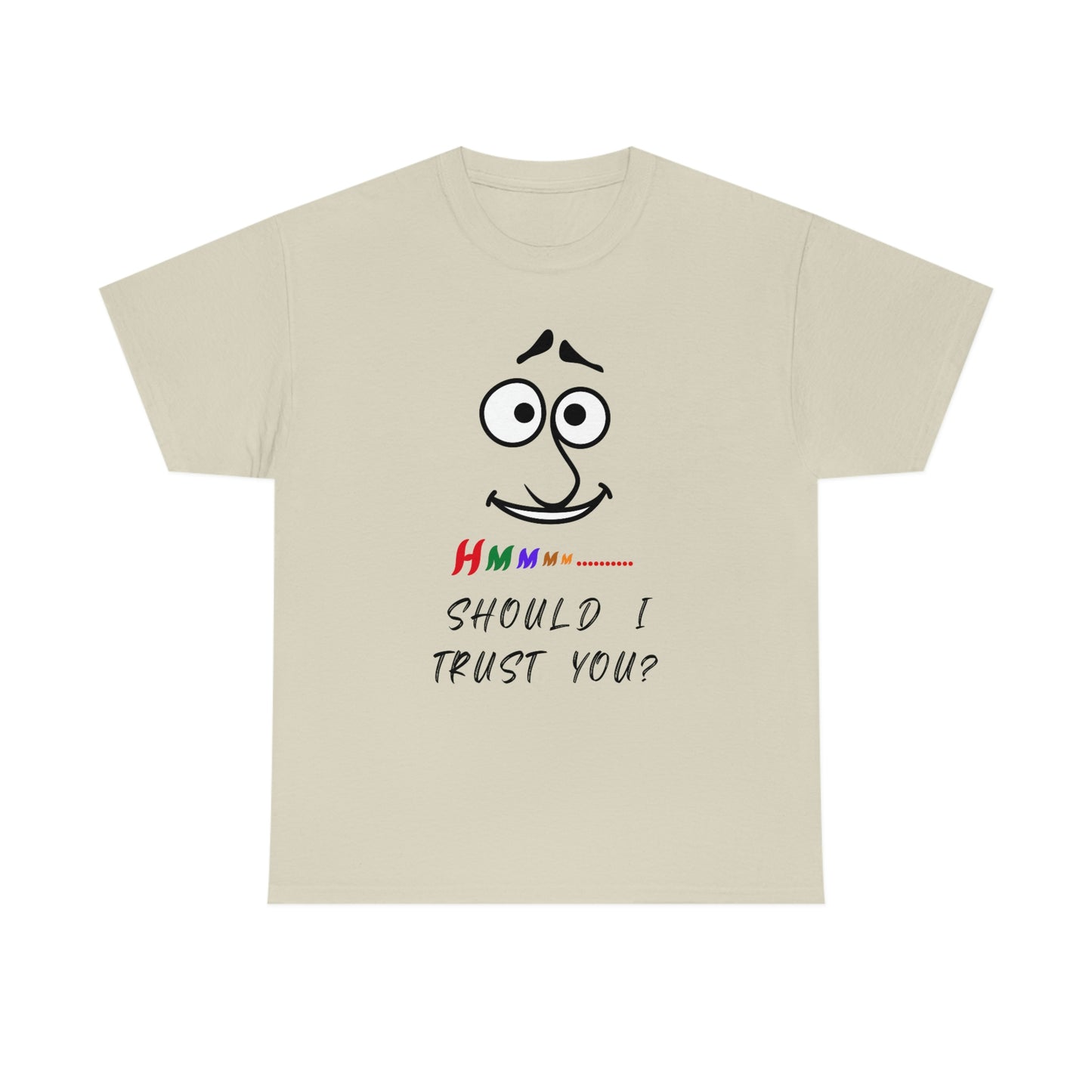 Hmmm, Funny, Unisex Heavy Cotton Tee