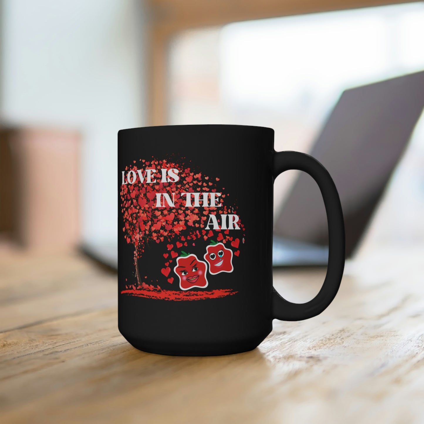 Love Black Mug 15oz