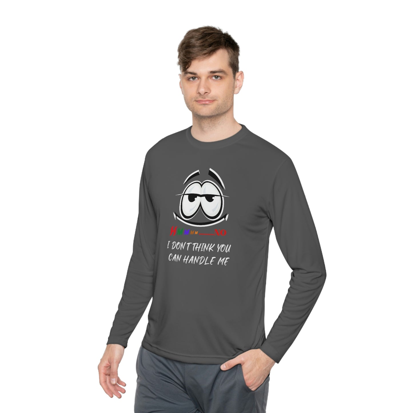 Hmmm, Unisex Lightweight Long Sleeve Tee