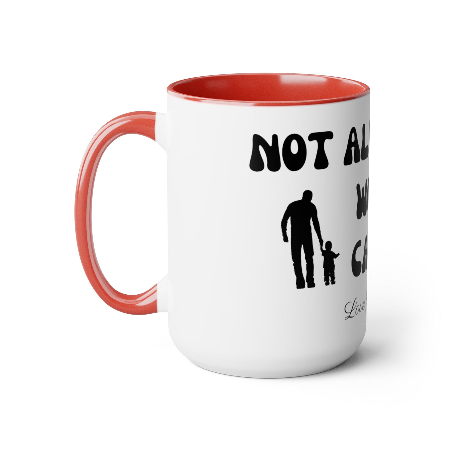 Exotic Print Fathers Day Two-Tone Coffee Mugs, 15oz