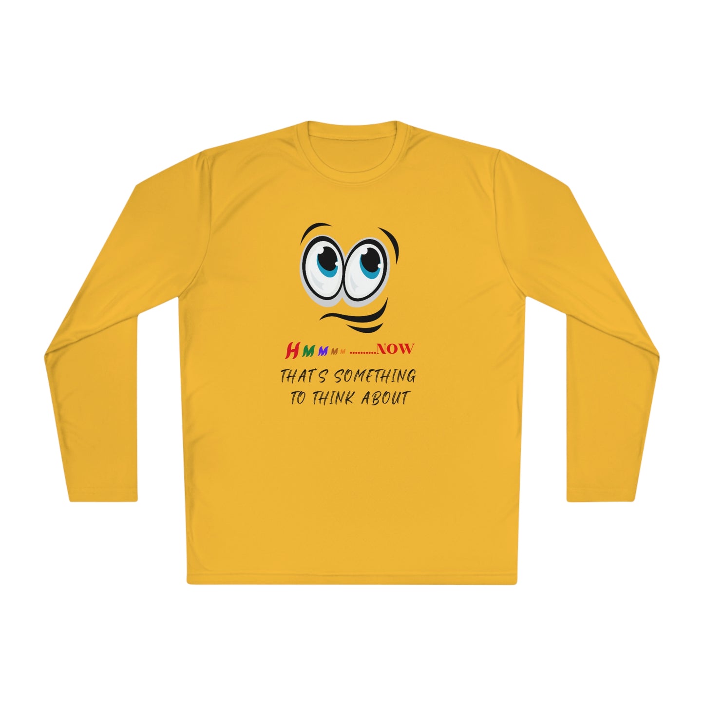 Hmmm, Unisex Lightweight Long Sleeve Tee