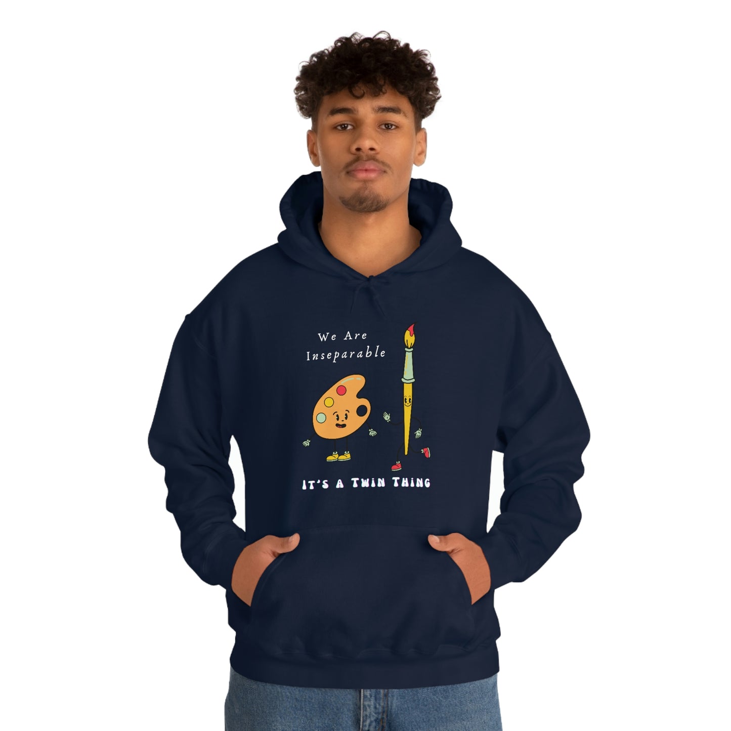 Twin, Unisex Heavy Blend™ Hooded Sweatshirt