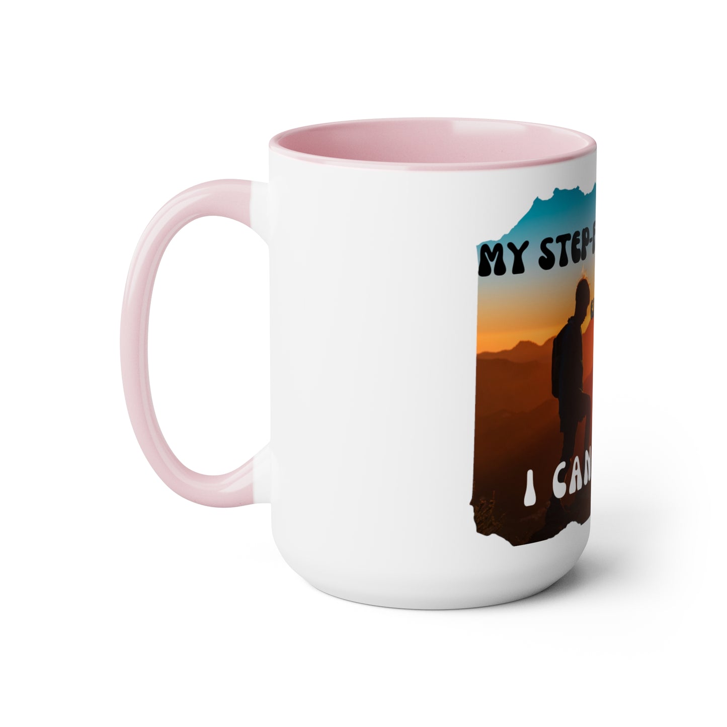 Exotic Print Father' Day Two-Tone Coffee Mugs, 15oz