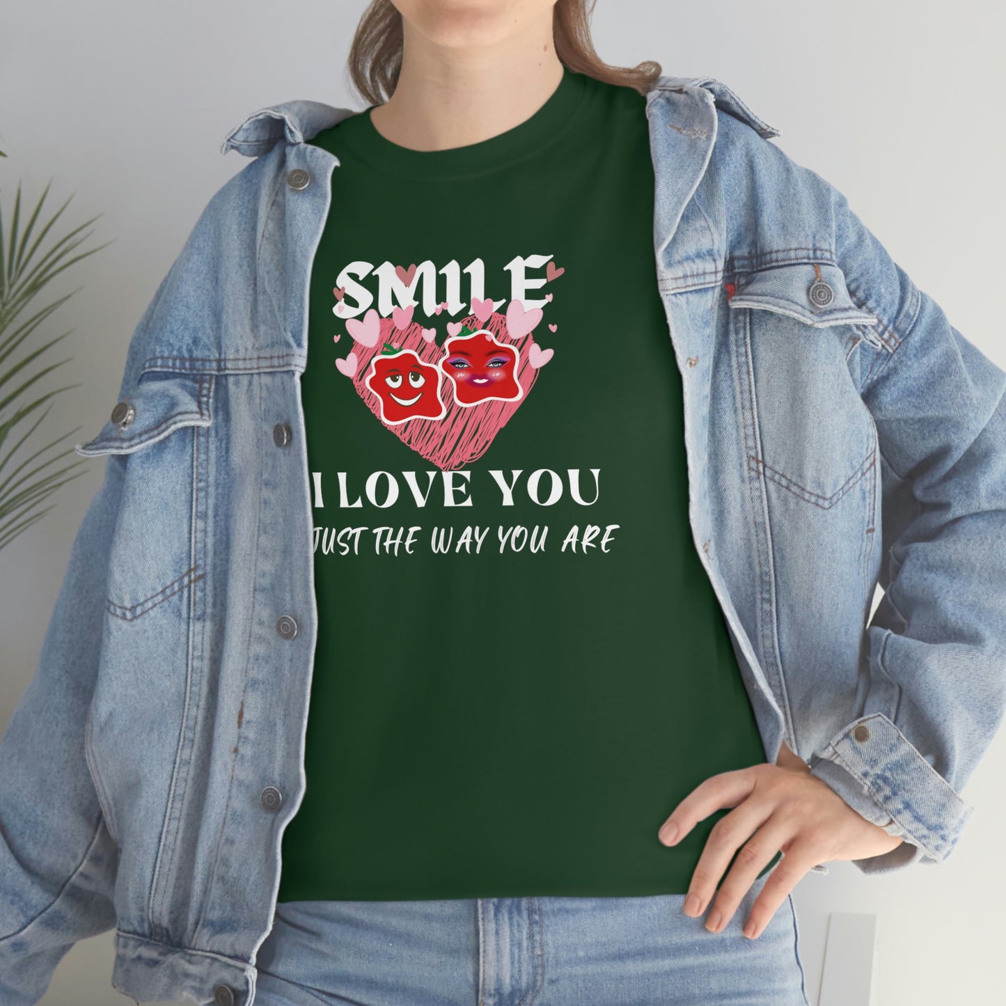 I Love You Just The Way You Are Smile Unisex Heavy Cotton Tee