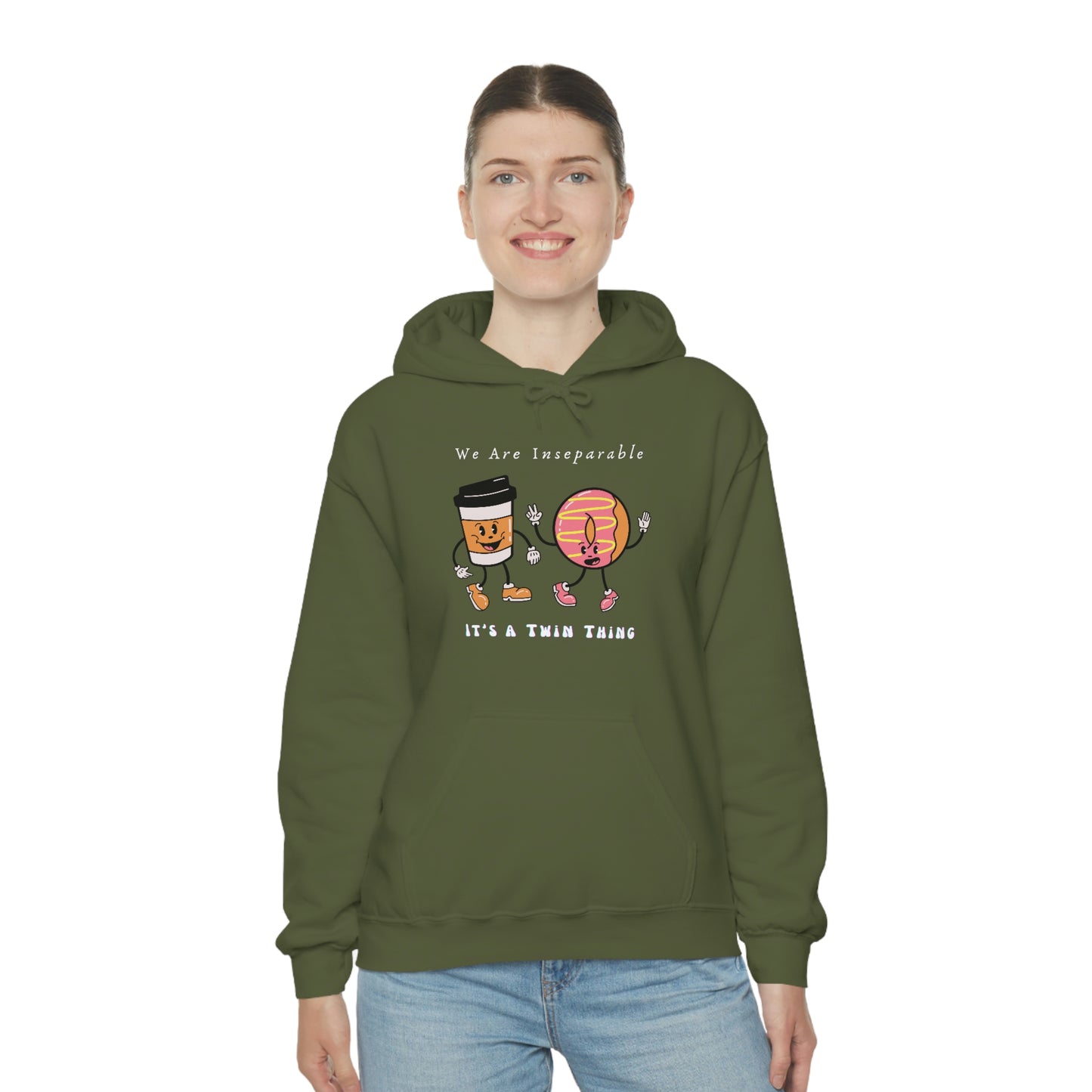 Twin, Unisex Heavy Blend™ Hooded Sweatshirt