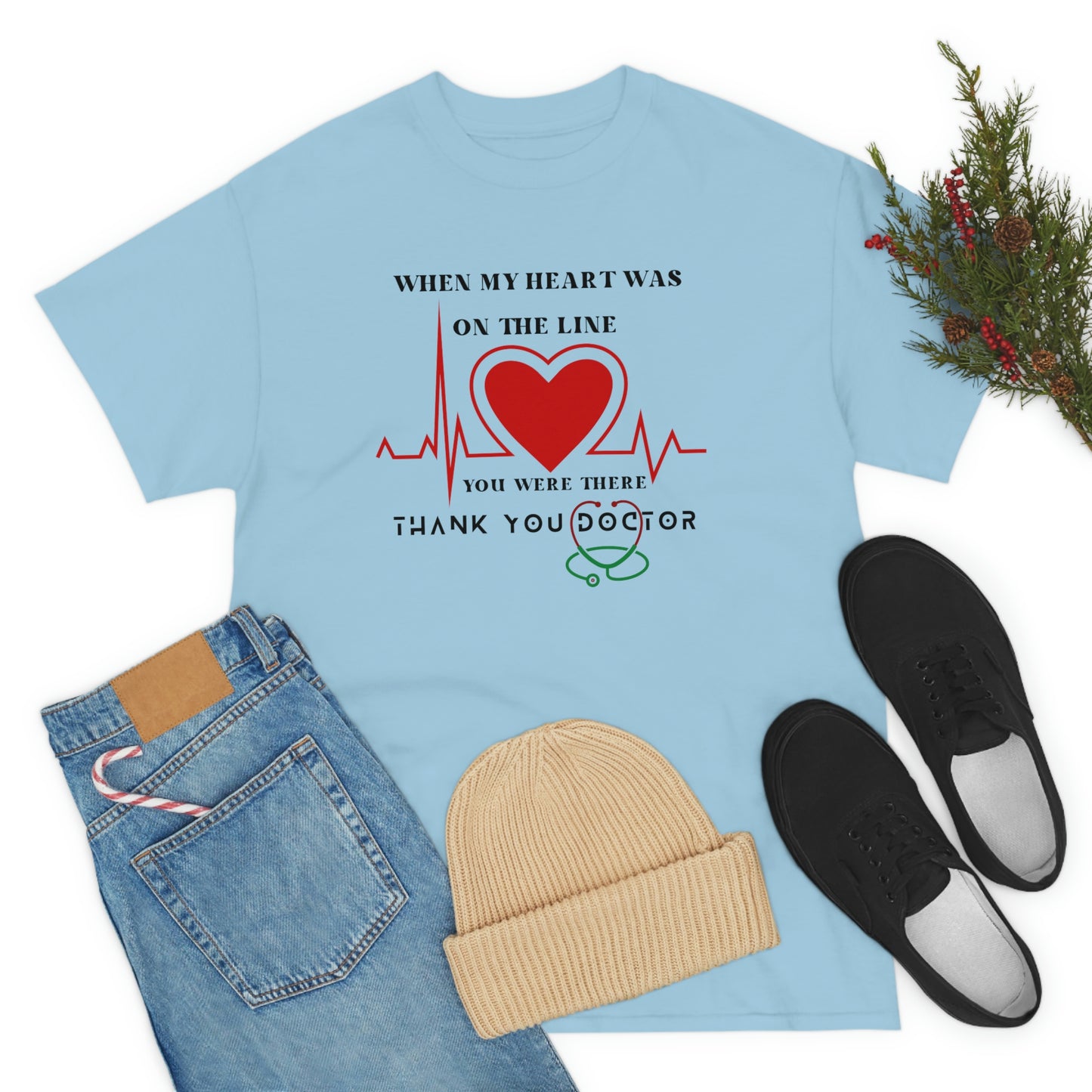 Medical, CVICU, EKG, Unisex Heavy Cotton Tee