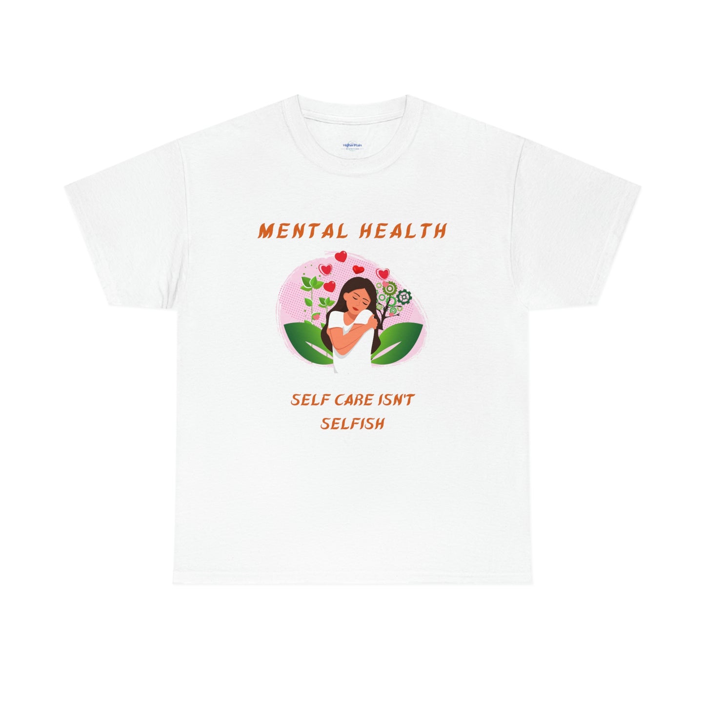 Mental Health Self Care Unisex Heavy Cotton Tee