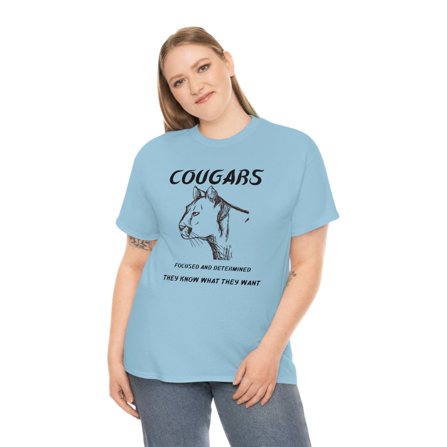 Cougars Unisex Heavy Cotton Tee