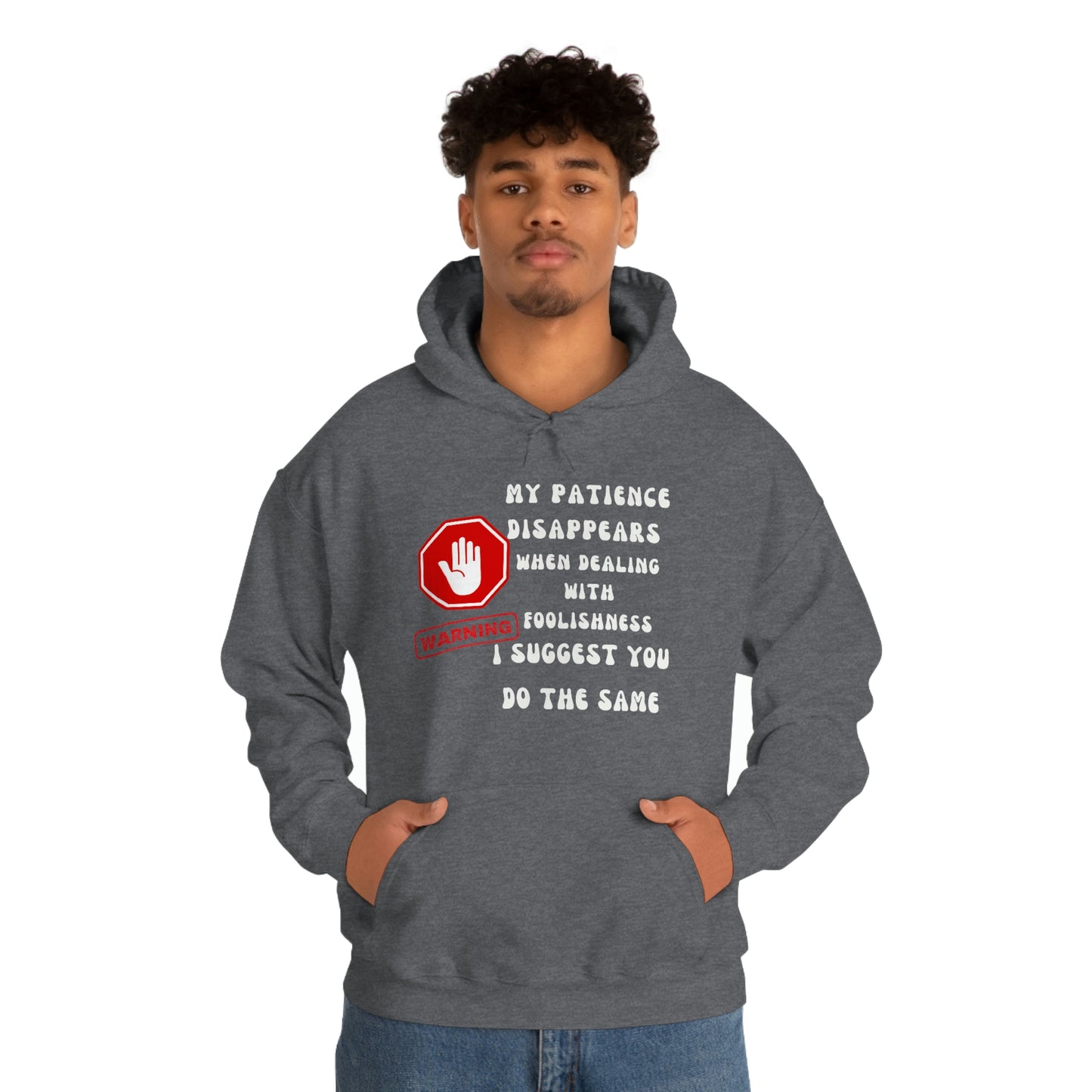 Warning, Unisex Heavy Blend™ Hooded Sweatshirt