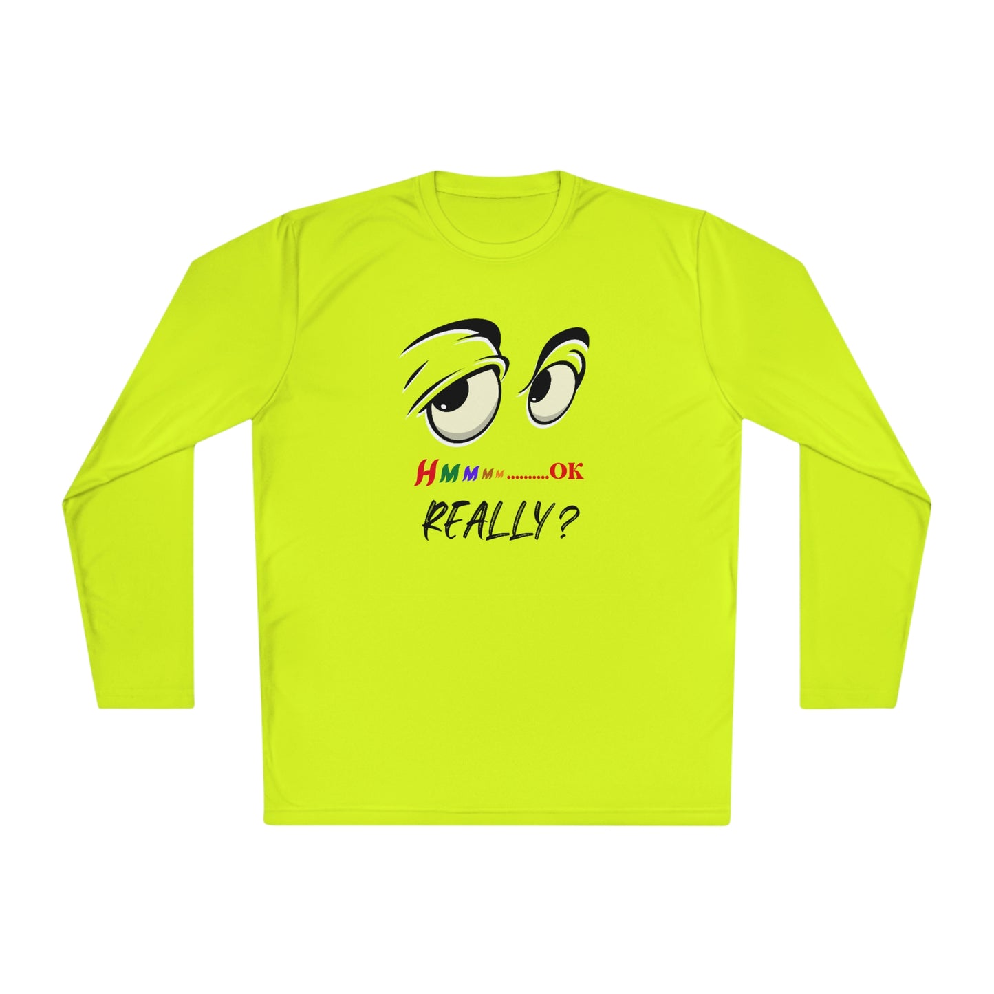 Hmmm, Unisex Lightweight Long Sleeve Tee