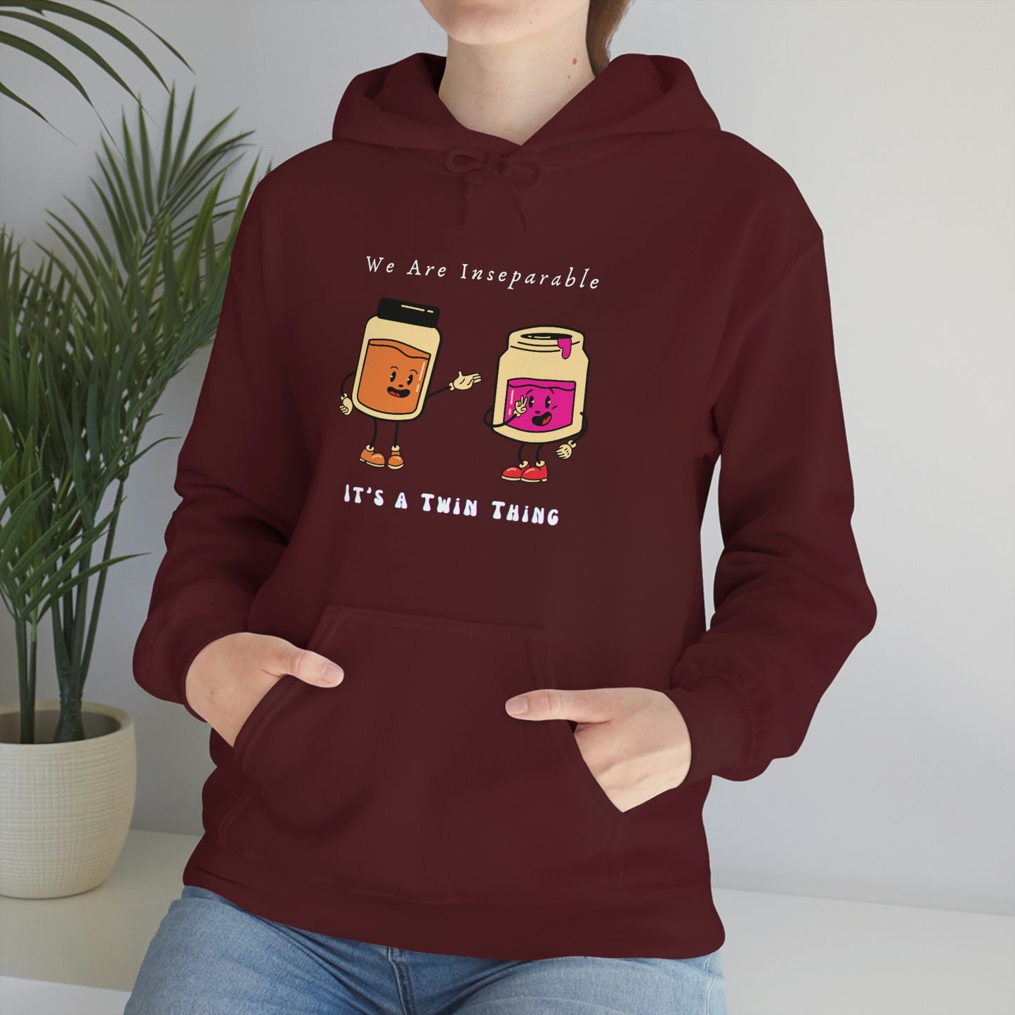 Twin, Unisex Heavy Blend™ Hooded Sweatshirt