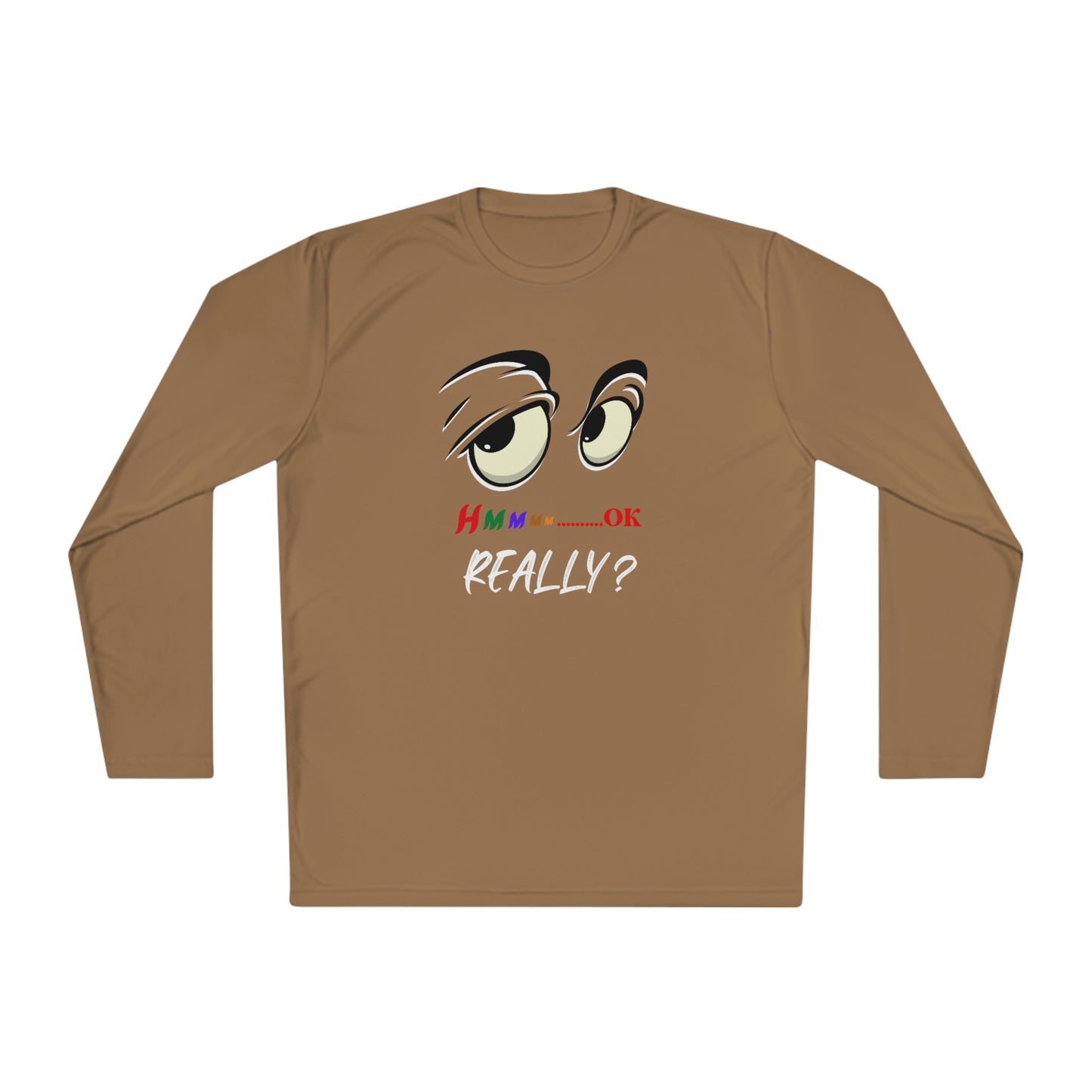 Hmmm, Unisex Lightweight Long Sleeve Tee