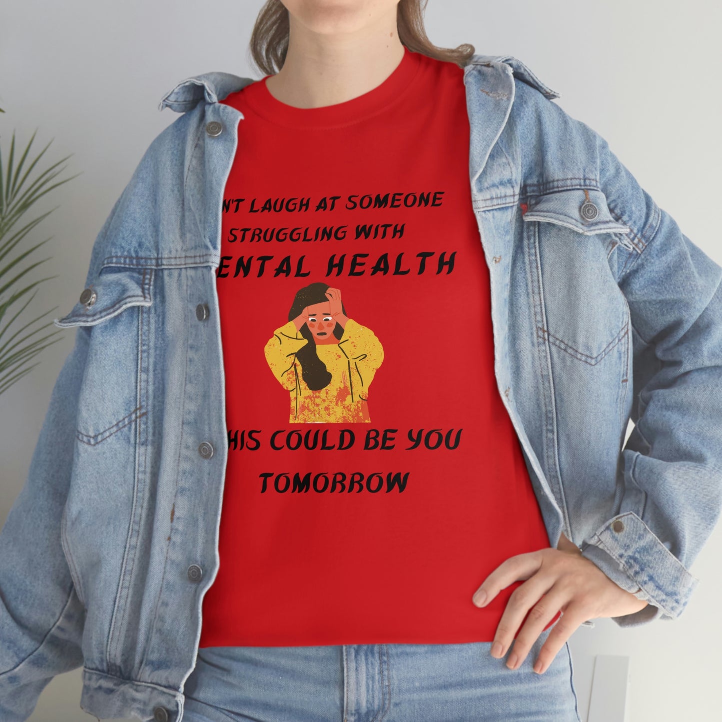 Mental Health Don't Laugh Unisex Heavy Cotton Tee