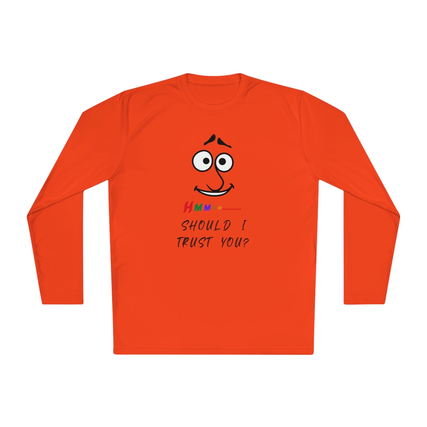 Hmmm, Unisex Lightweight Long Sleeve Tee