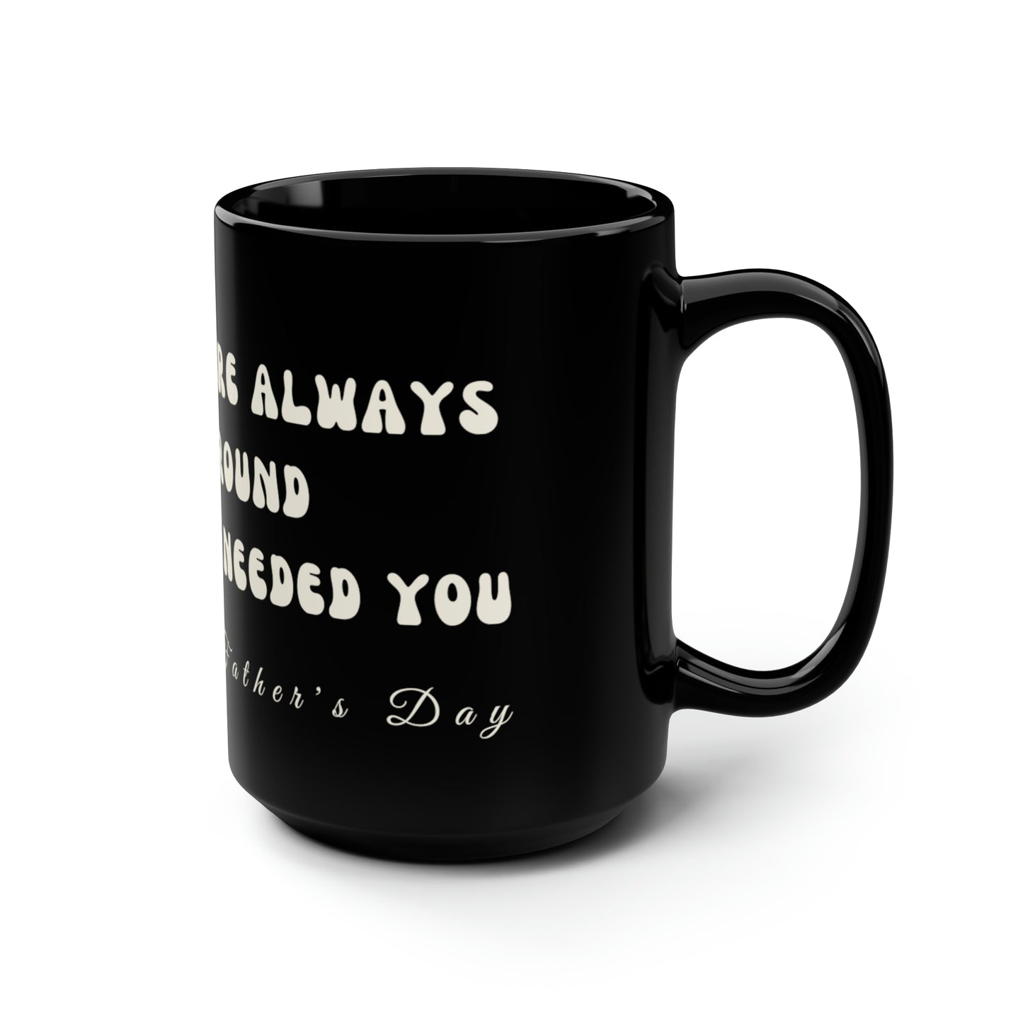 Exotic Print Father's Day Black Mug, 15oz