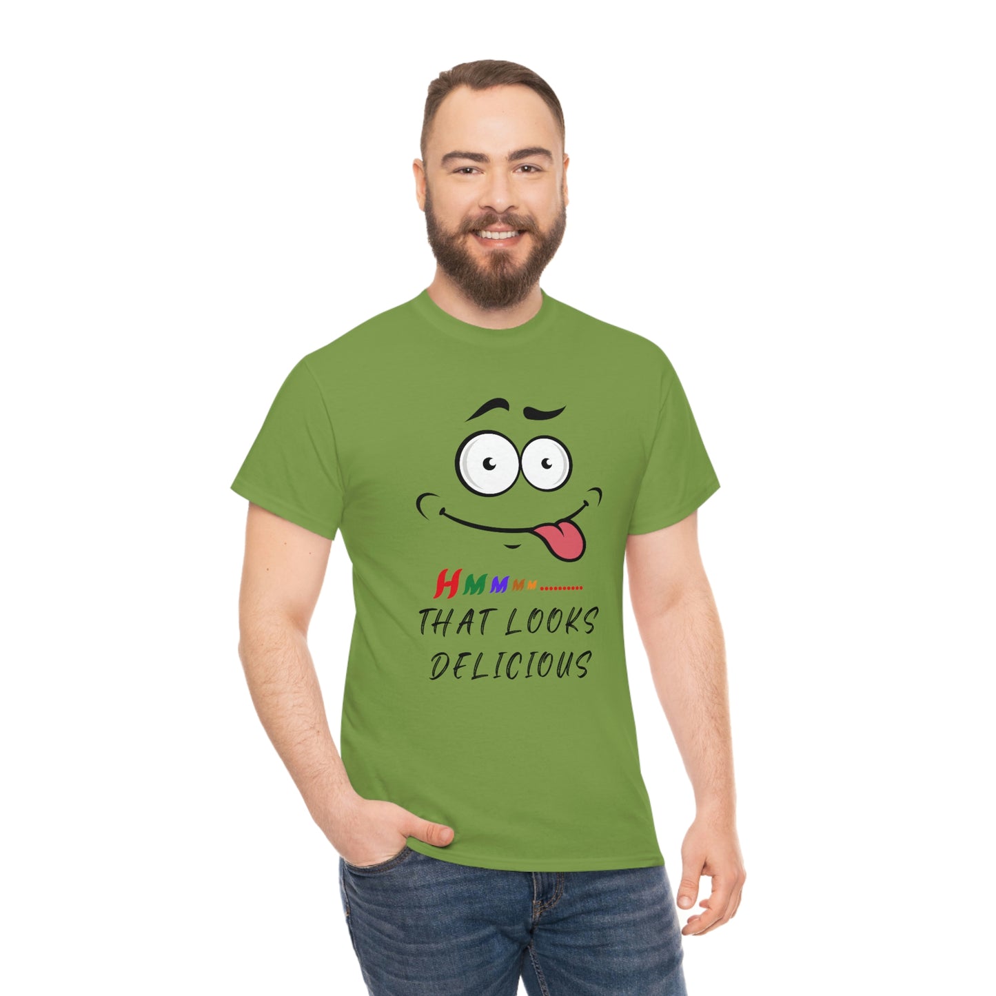 Hmmm, Funny, Unisex Heavy Cotton Tee