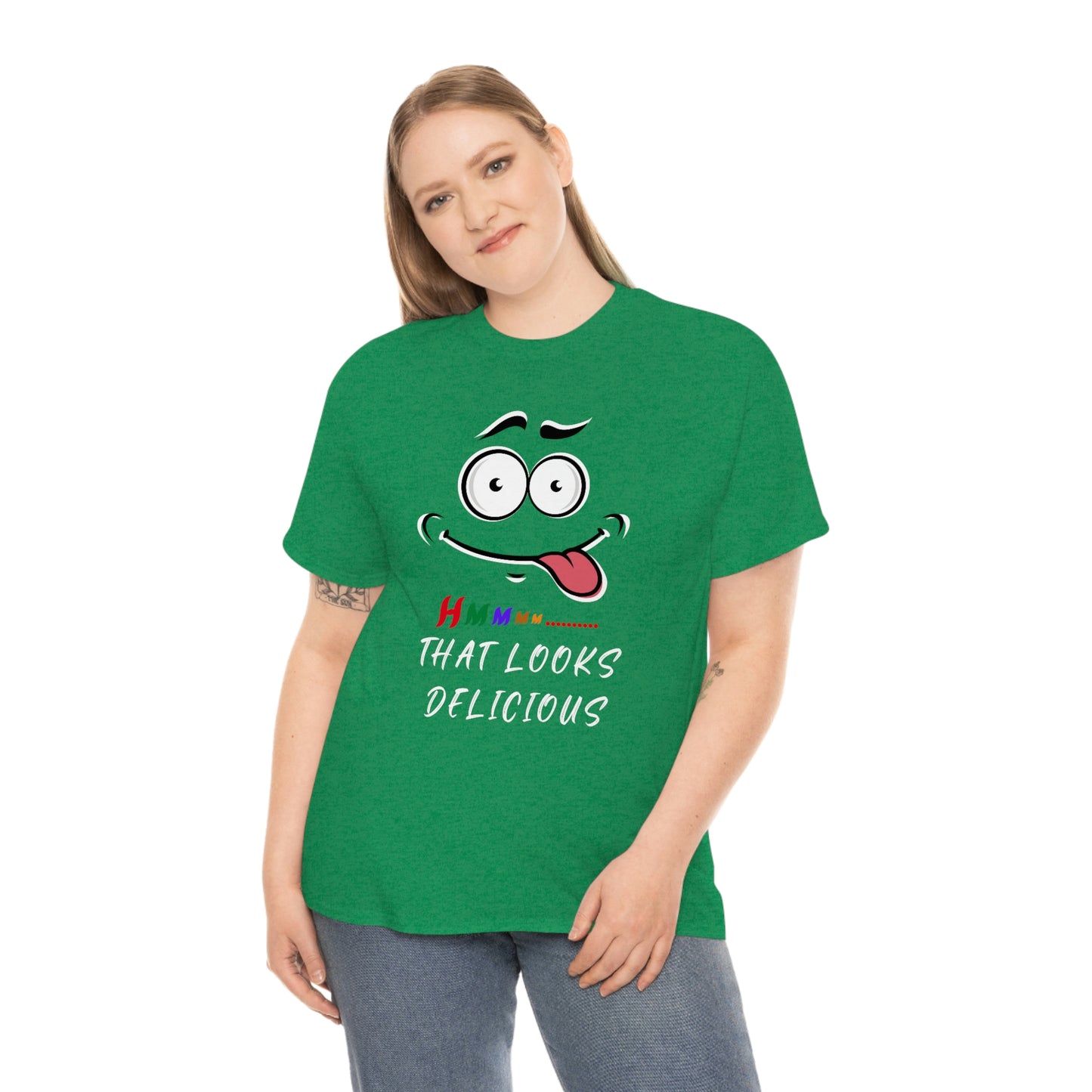 Hmmm, Funny, Unisex Heavy Cotton Tee