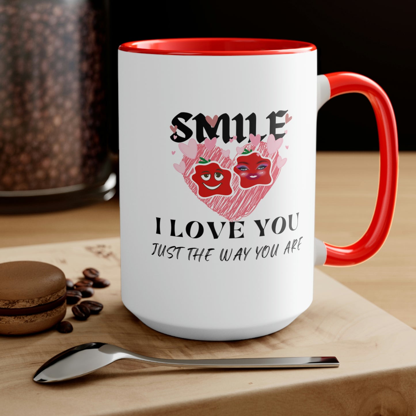 Love Two-Tone Coffee Mugs, 15oz