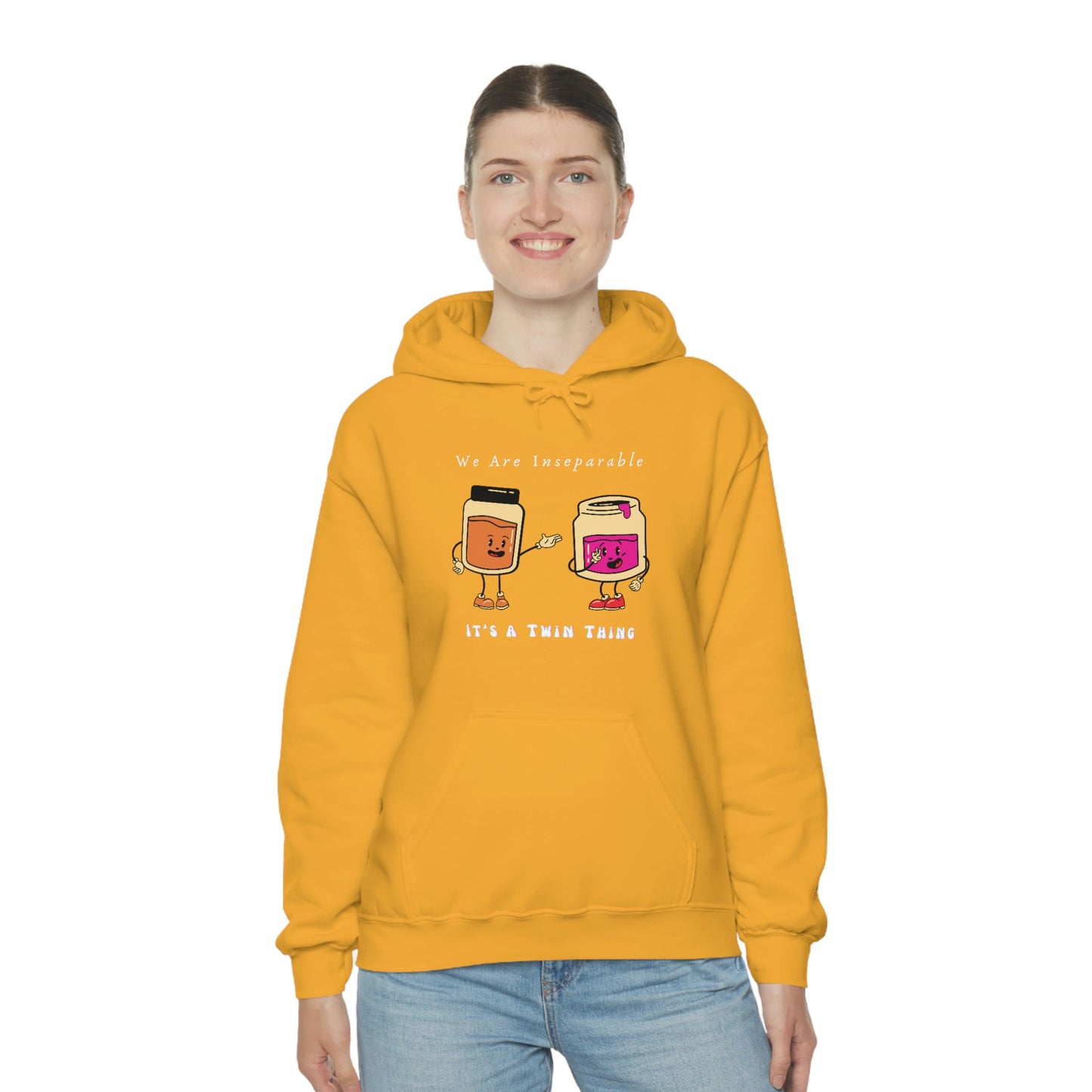 Twin, Unisex Heavy Blend™ Hooded Sweatshirt