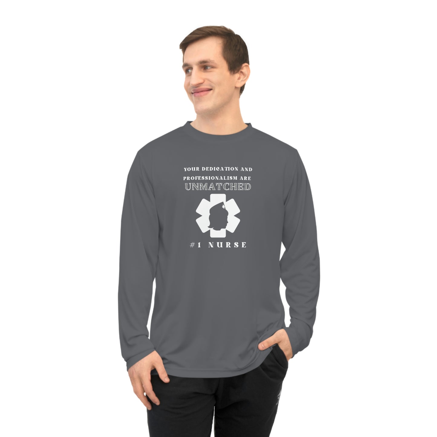 Medical, EKG, Unisex Performance Long Sleeve Shirt