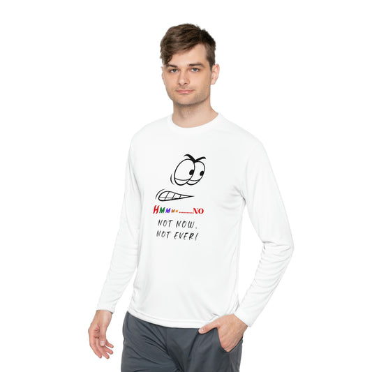 Hmmm, Unisex Lightweight Long Sleeve Tee