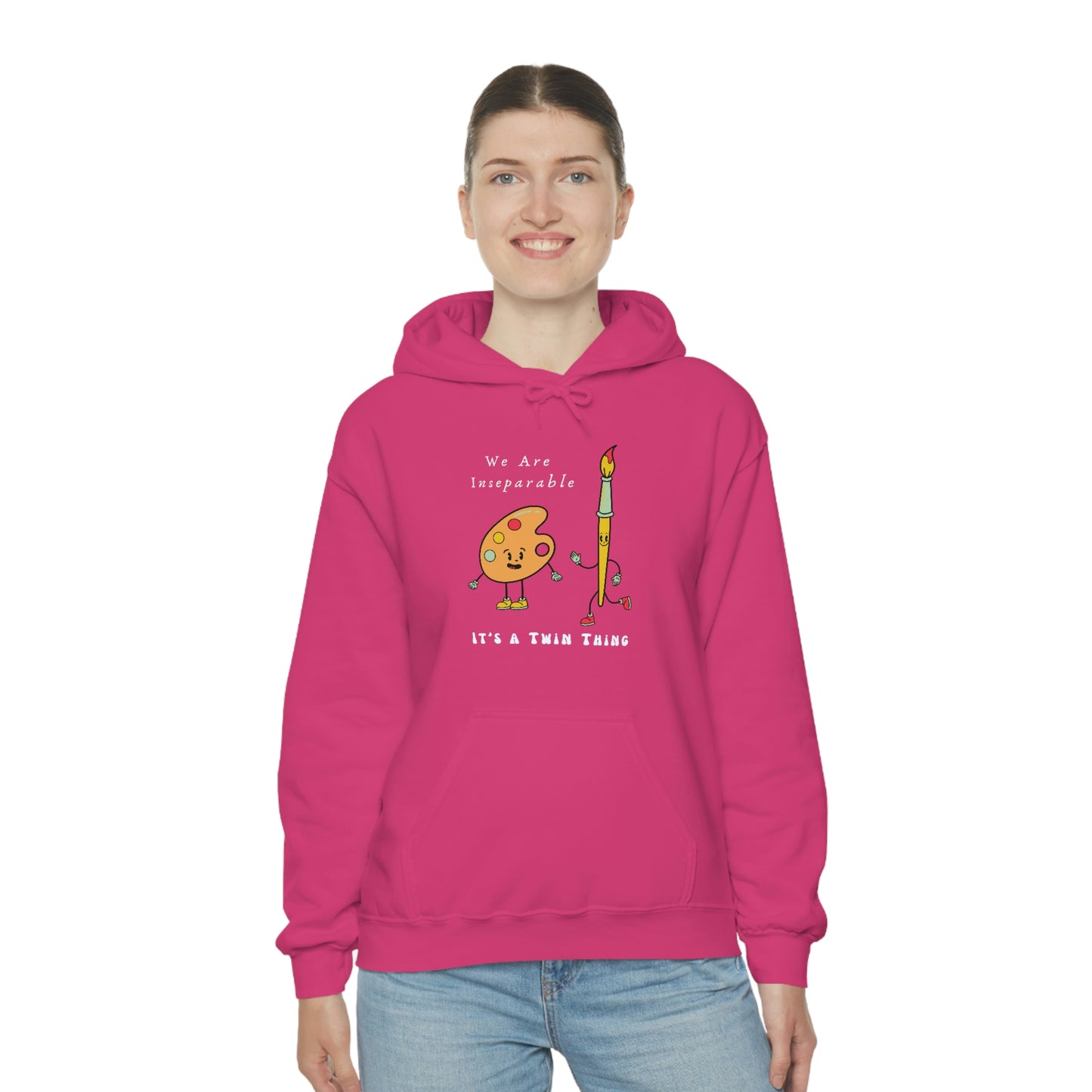 Twin, Unisex Heavy Blend™ Hooded Sweatshirt