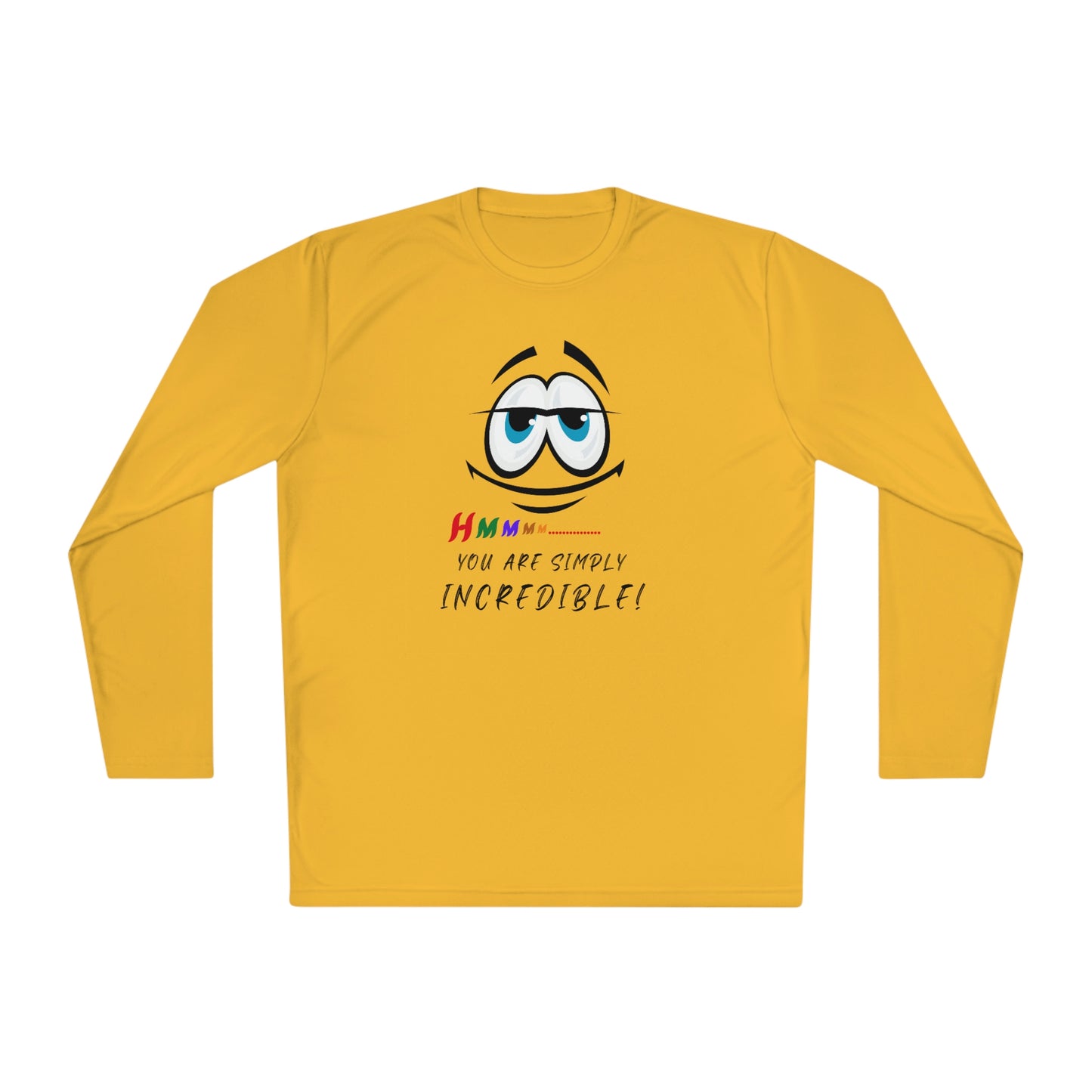 Hmmm, Unisex Lightweight Long Sleeve Tee