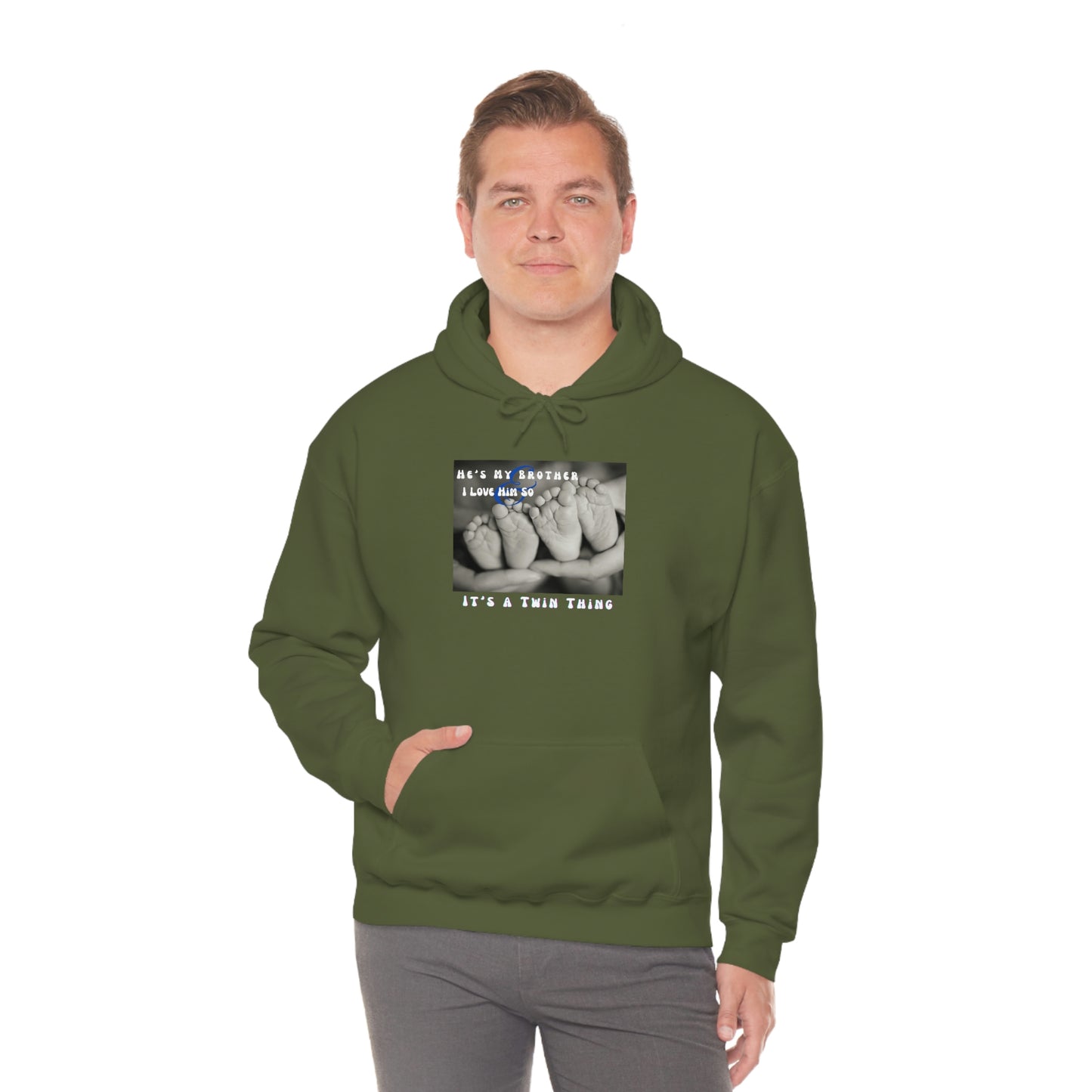 Twin, Unisex Heavy Blend™ Hooded Sweatshirt