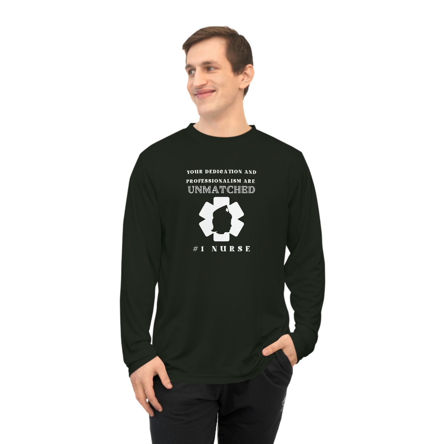 Medical, EKG, Unisex Performance Long Sleeve Shirt