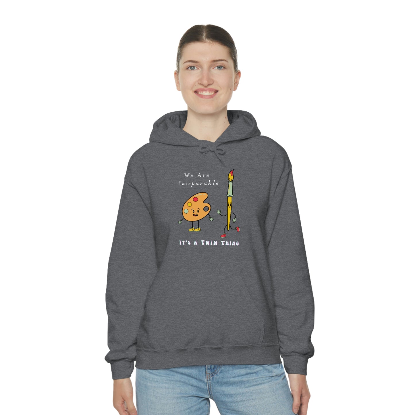 Twin, Unisex Heavy Blend™ Hooded Sweatshirt