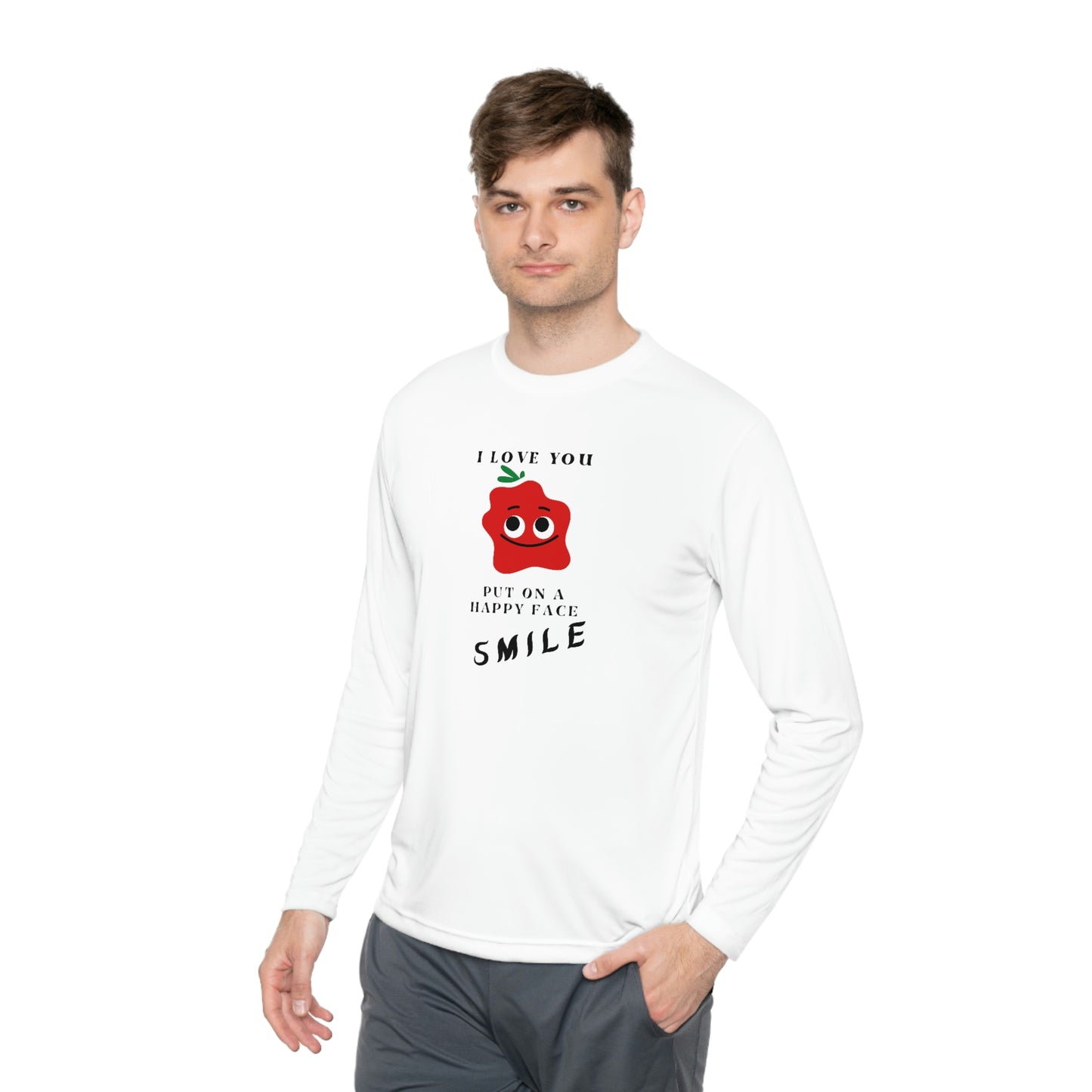 Smile Unisex Lightweight Long Sleeve Tee