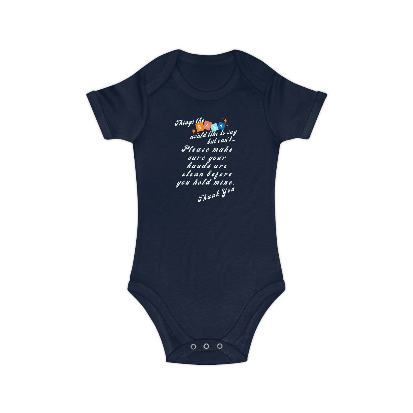 Baby Talk, Combed Cotton Baby Bodysuit