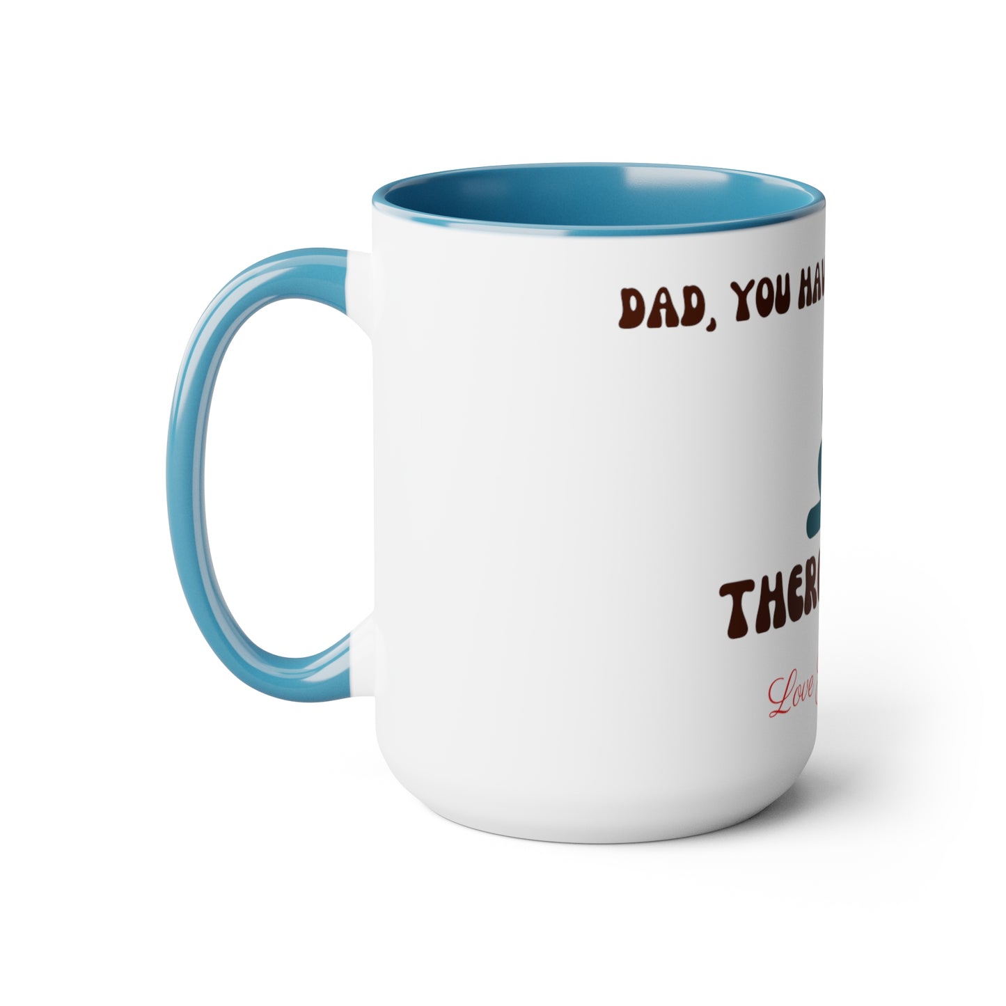 Exotic Print Fathers Day Two-Tone Coffee Mugs, 15oz