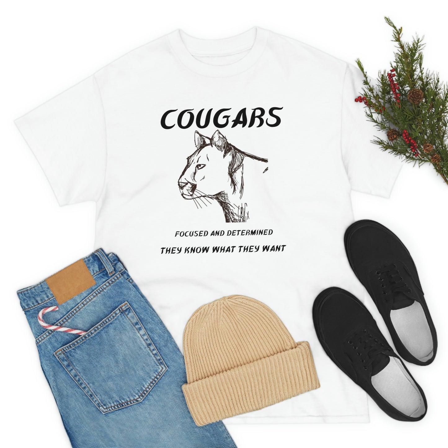 Cougars Unisex Heavy Cotton Tee