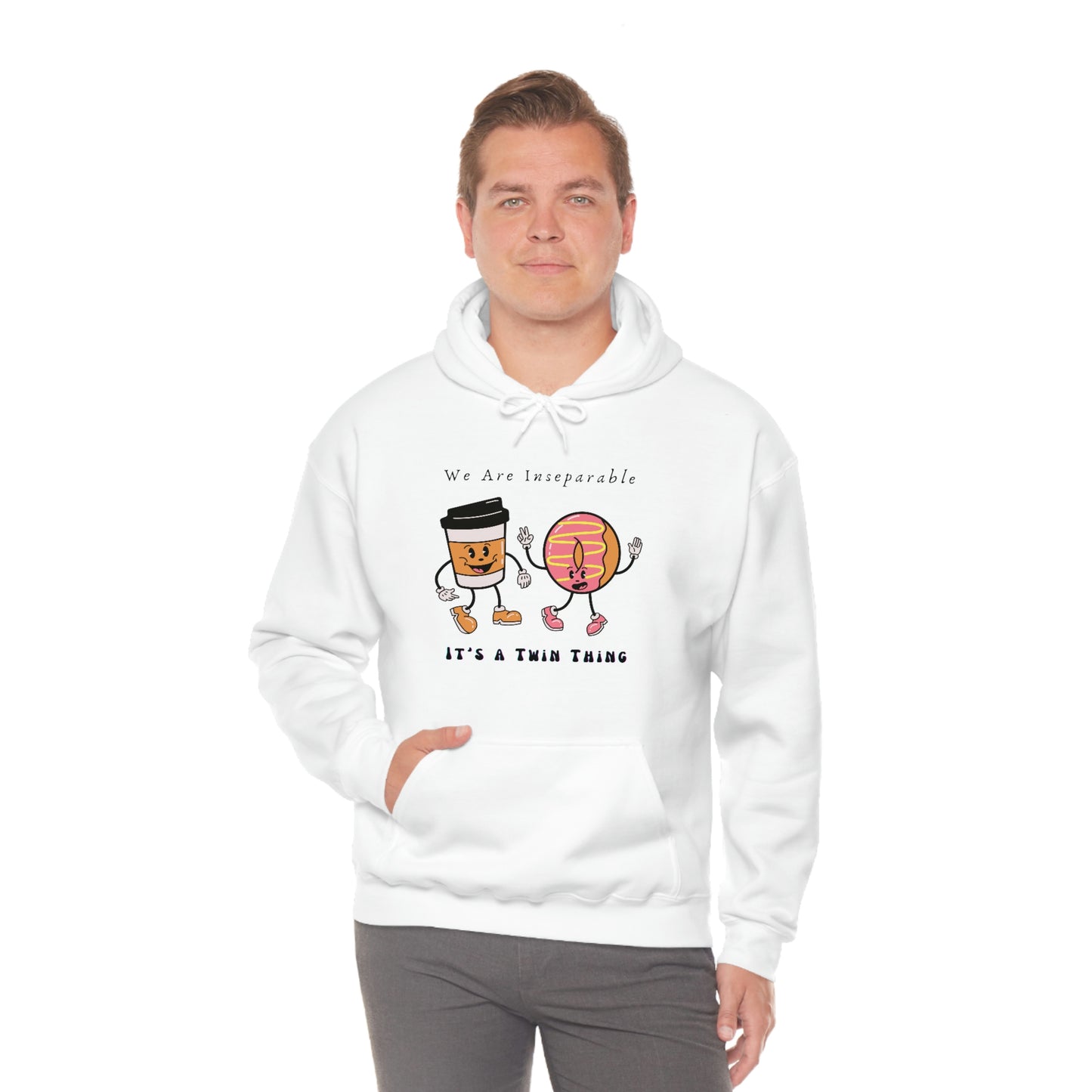 Twin, Unisex Heavy Blend™ Hooded Sweatshirt