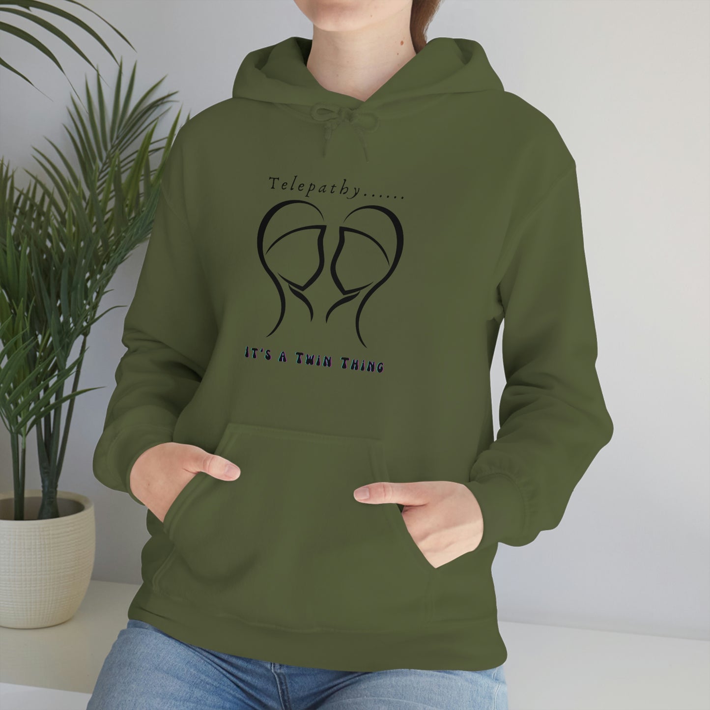 Twin, Unisex Heavy Blend™ Hooded Sweatshirt