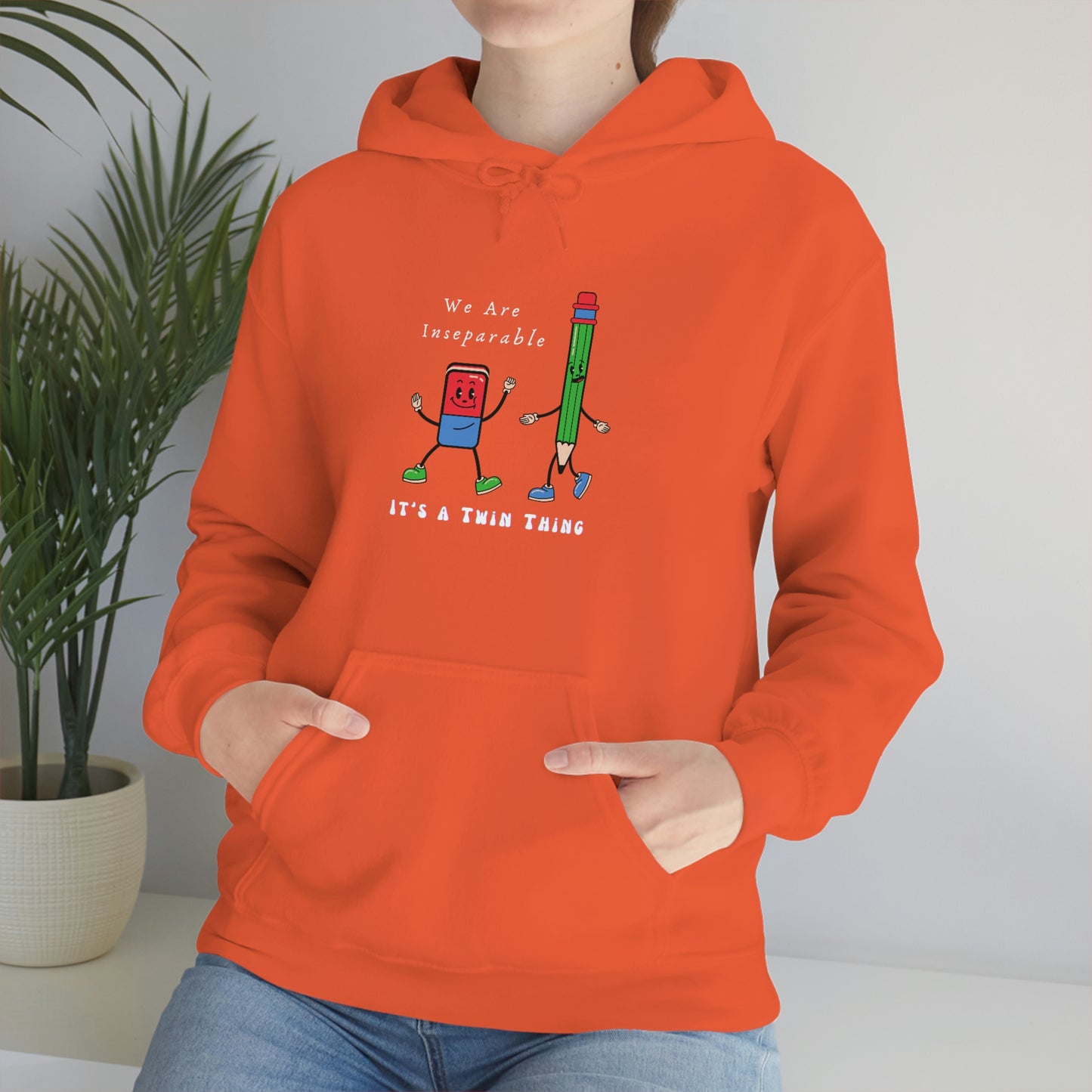 Twin, Unisex Heavy Blend™ Hooded Sweatshirt