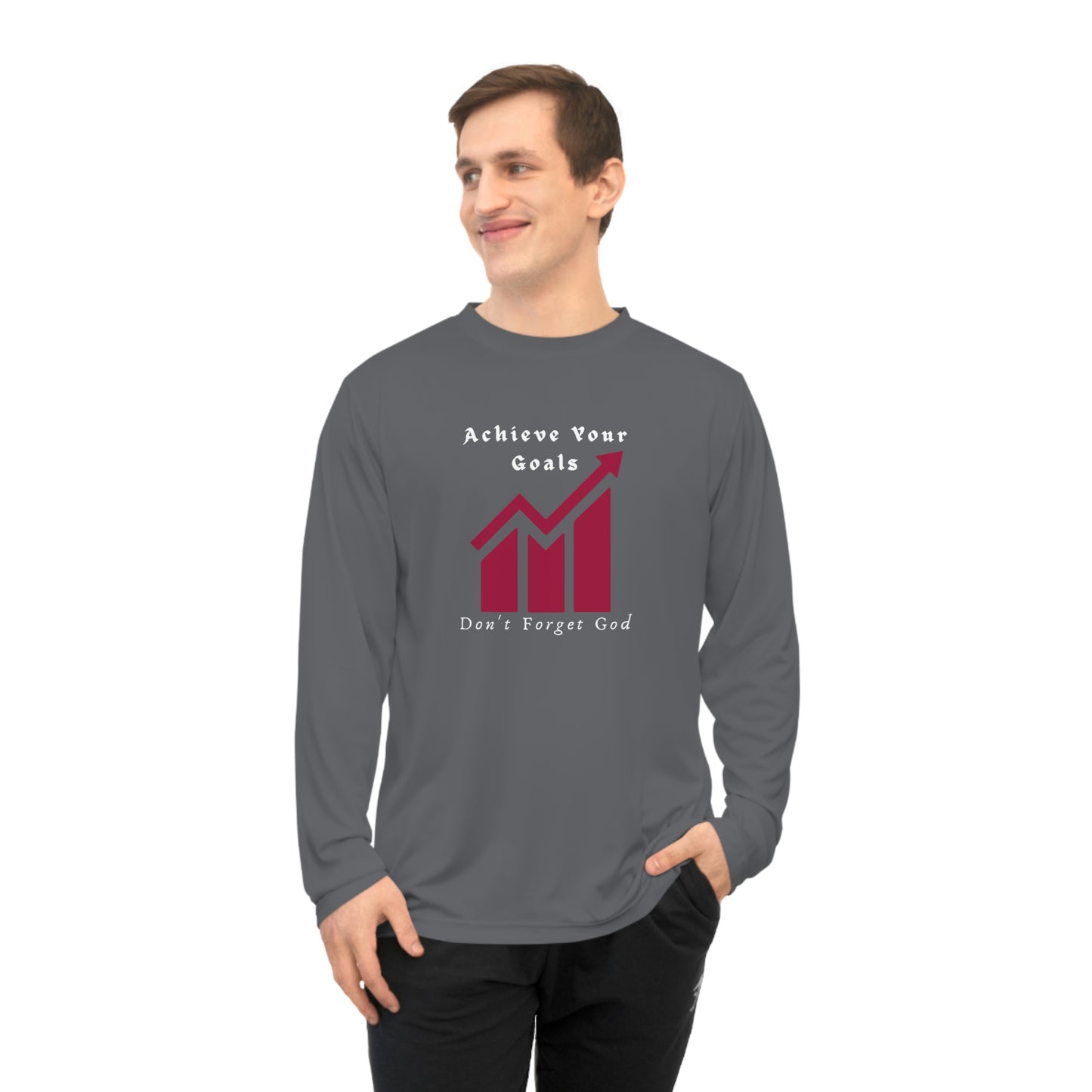 Make It Happen, Unisex Performance Long Sleeve Shirt