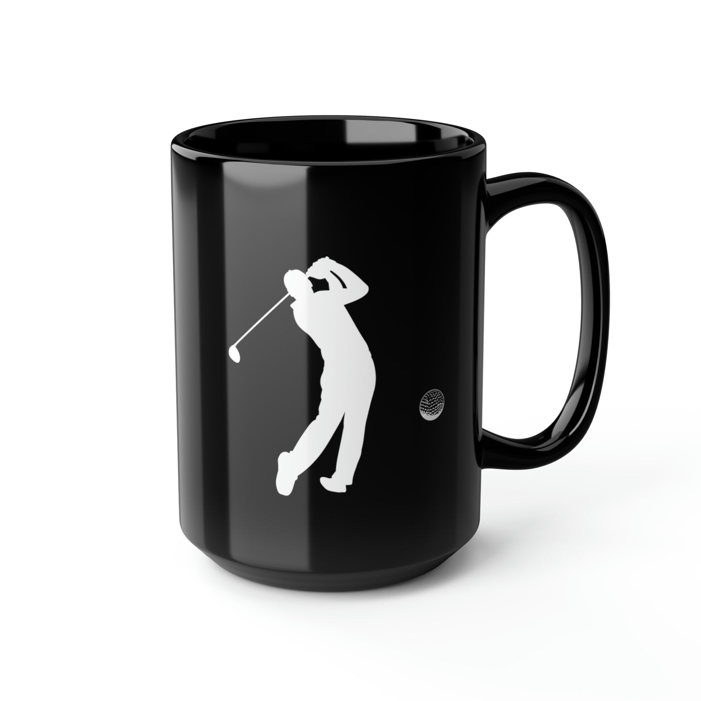 Golf Black Mug, 15oz