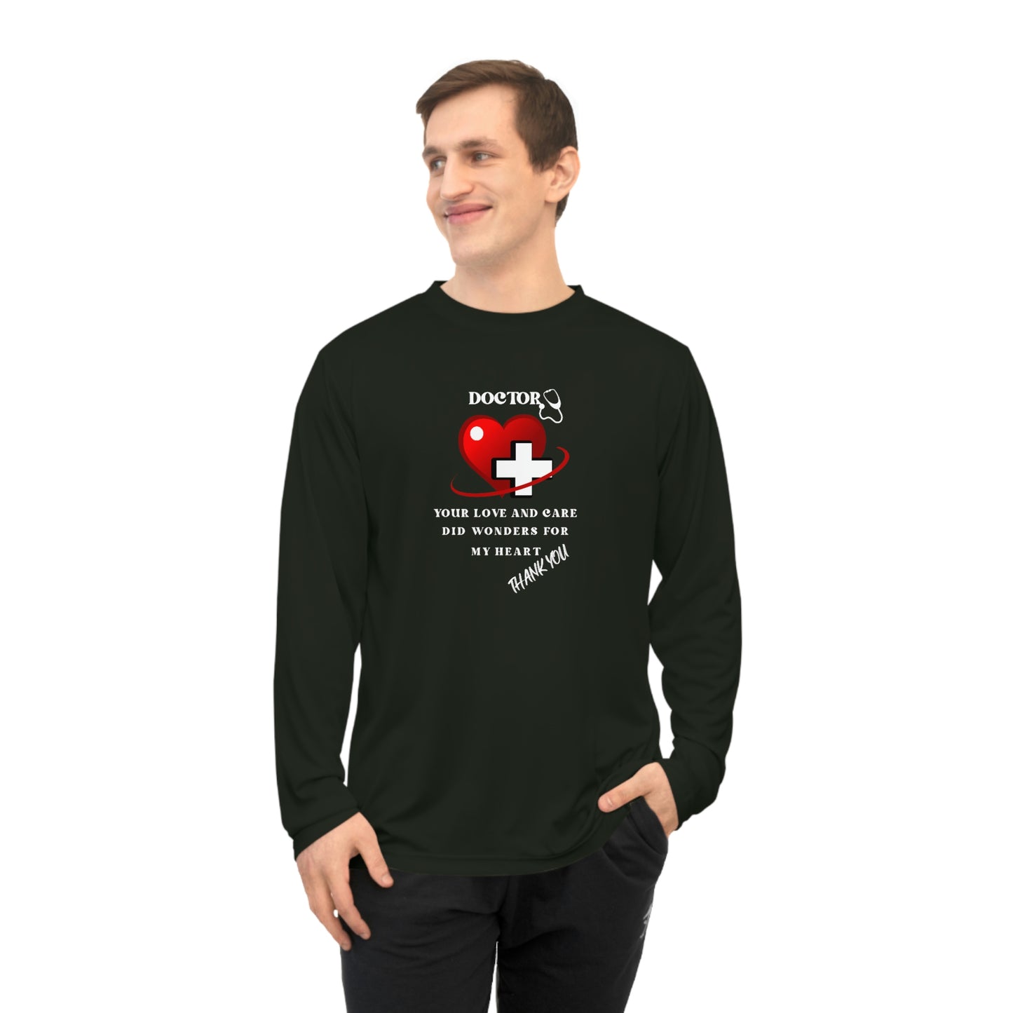 Medical, CVICU, EKG, Unisex Performance Long Sleeve Shirt