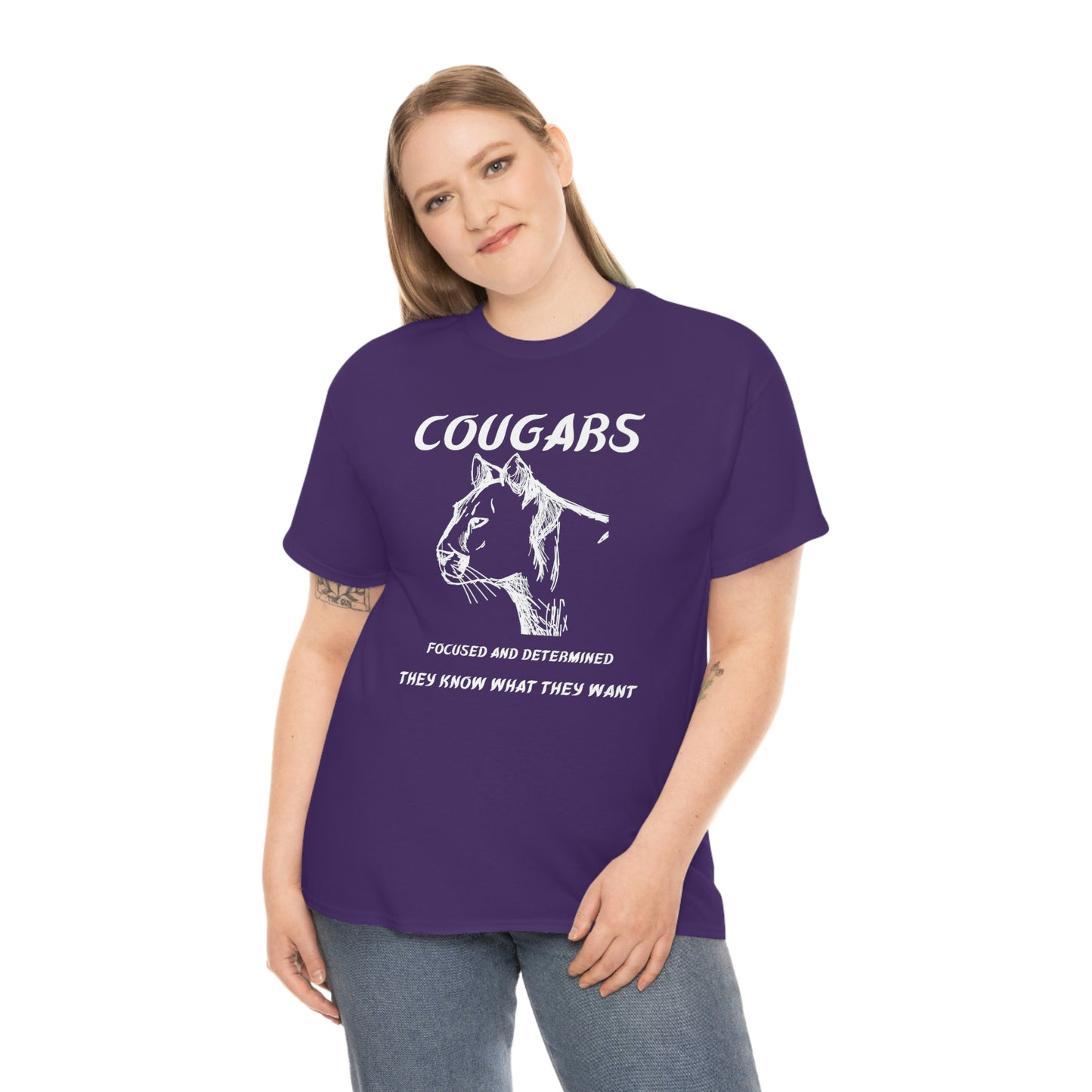 Cougars Unisex Heavy Cotton Tee