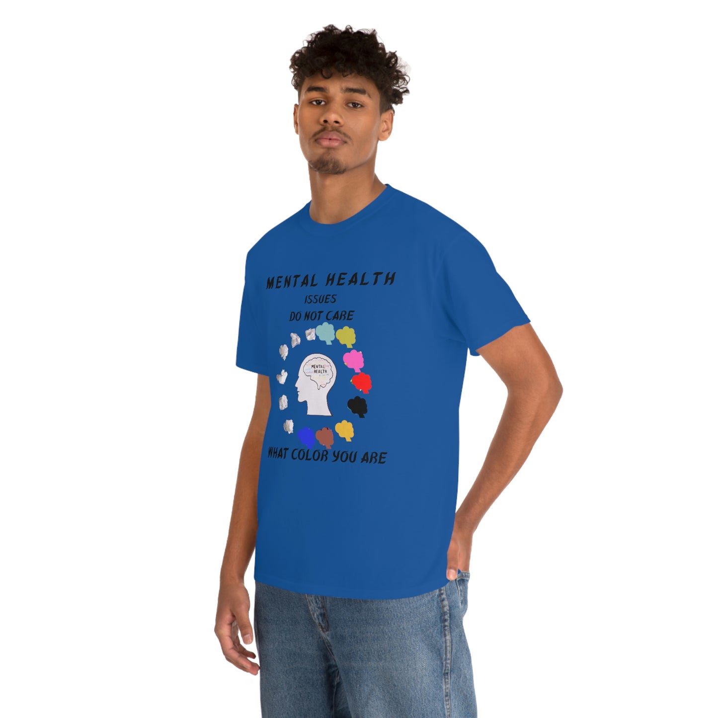 Mental Health Color Unisex Heavy Cotton Tee