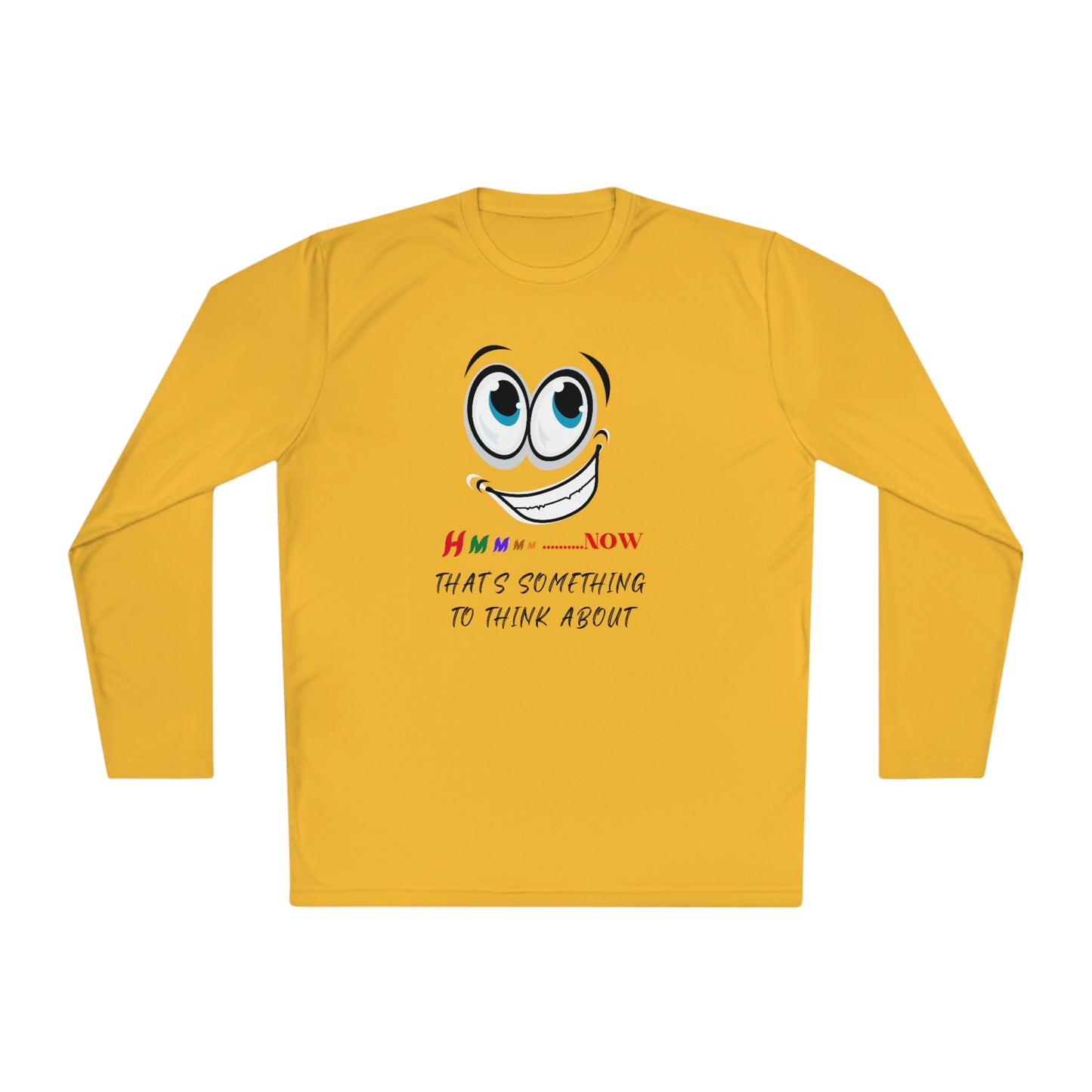 Hmmm, Unisex Lightweight Long Sleeve Tee