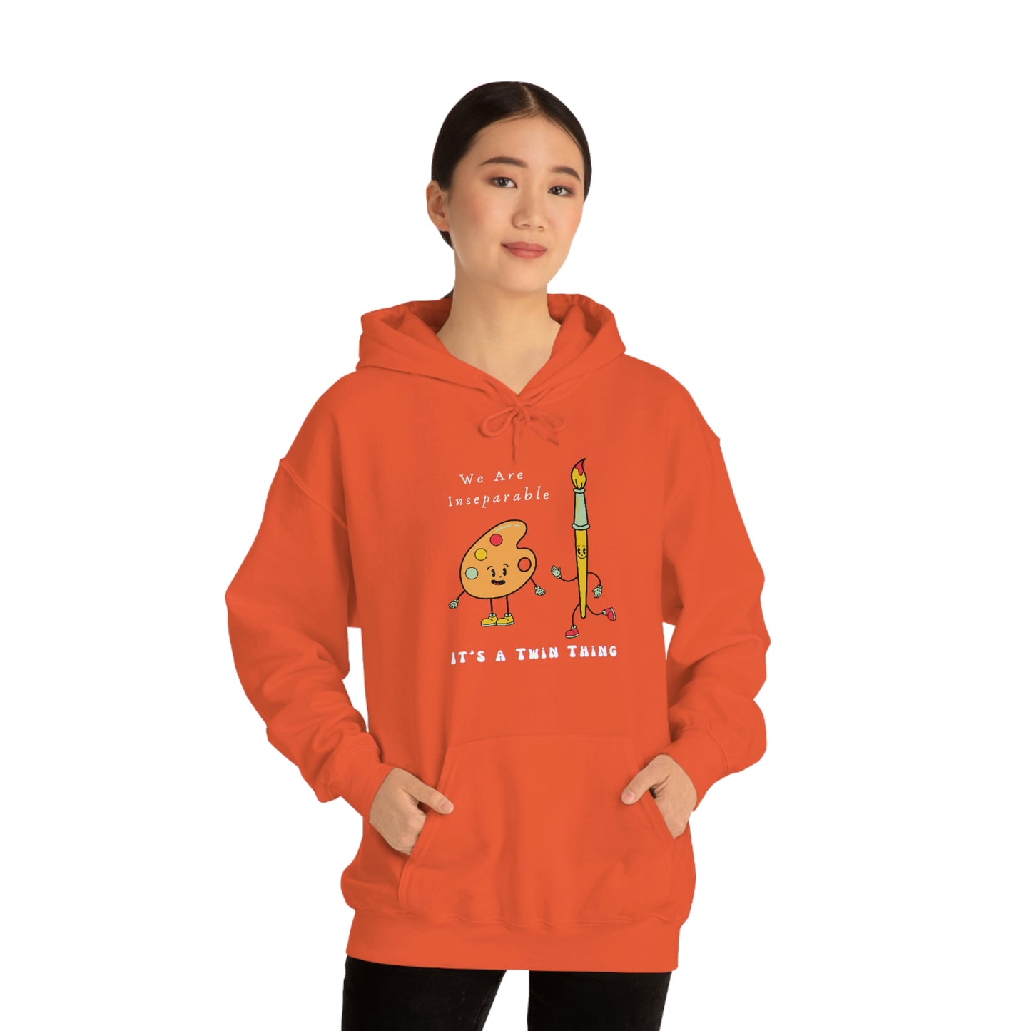 Twin, Unisex Heavy Blend™ Hooded Sweatshirt